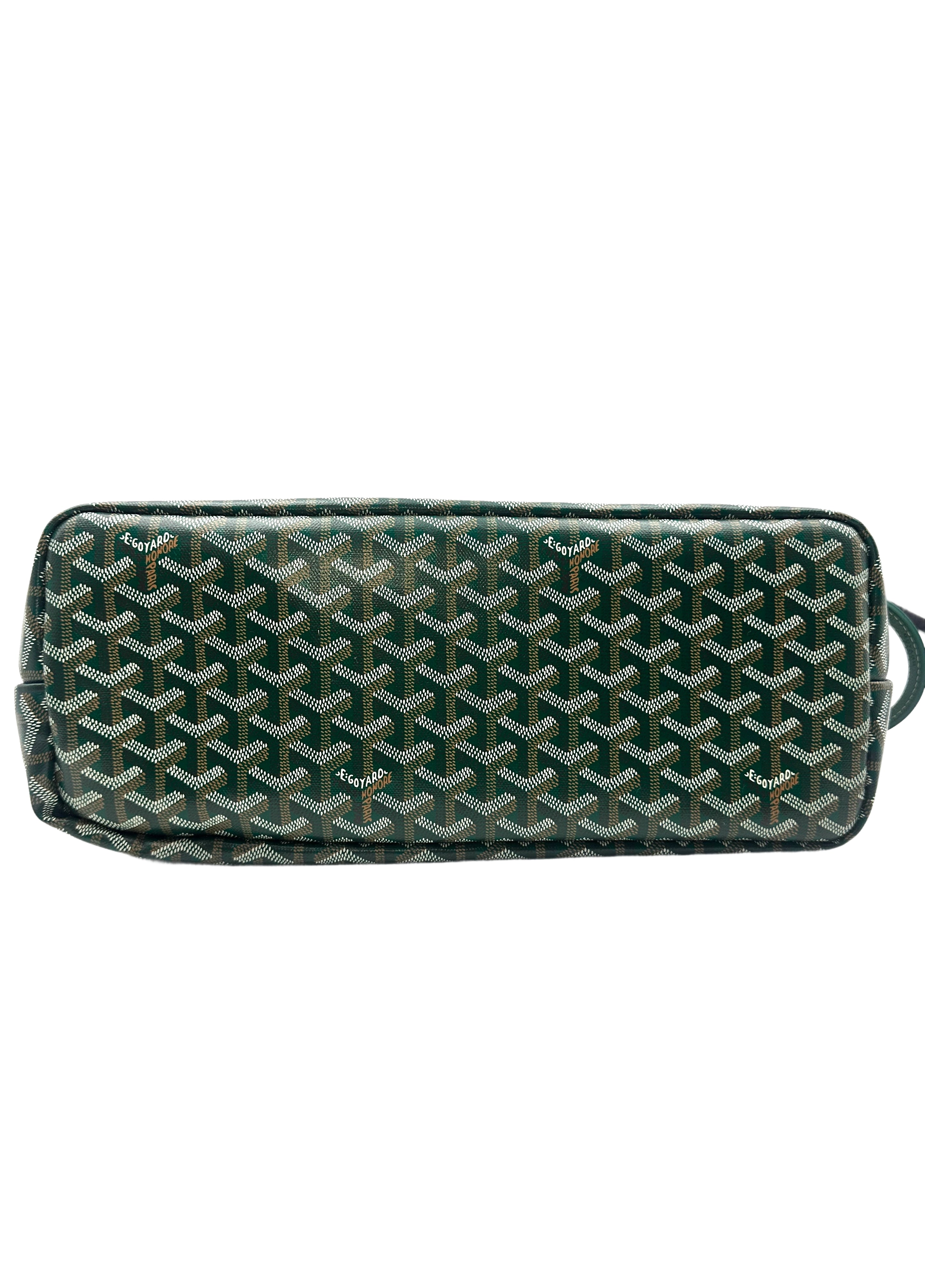 Goyard Chien-Gris Green Goyardine Tote Bag GR41