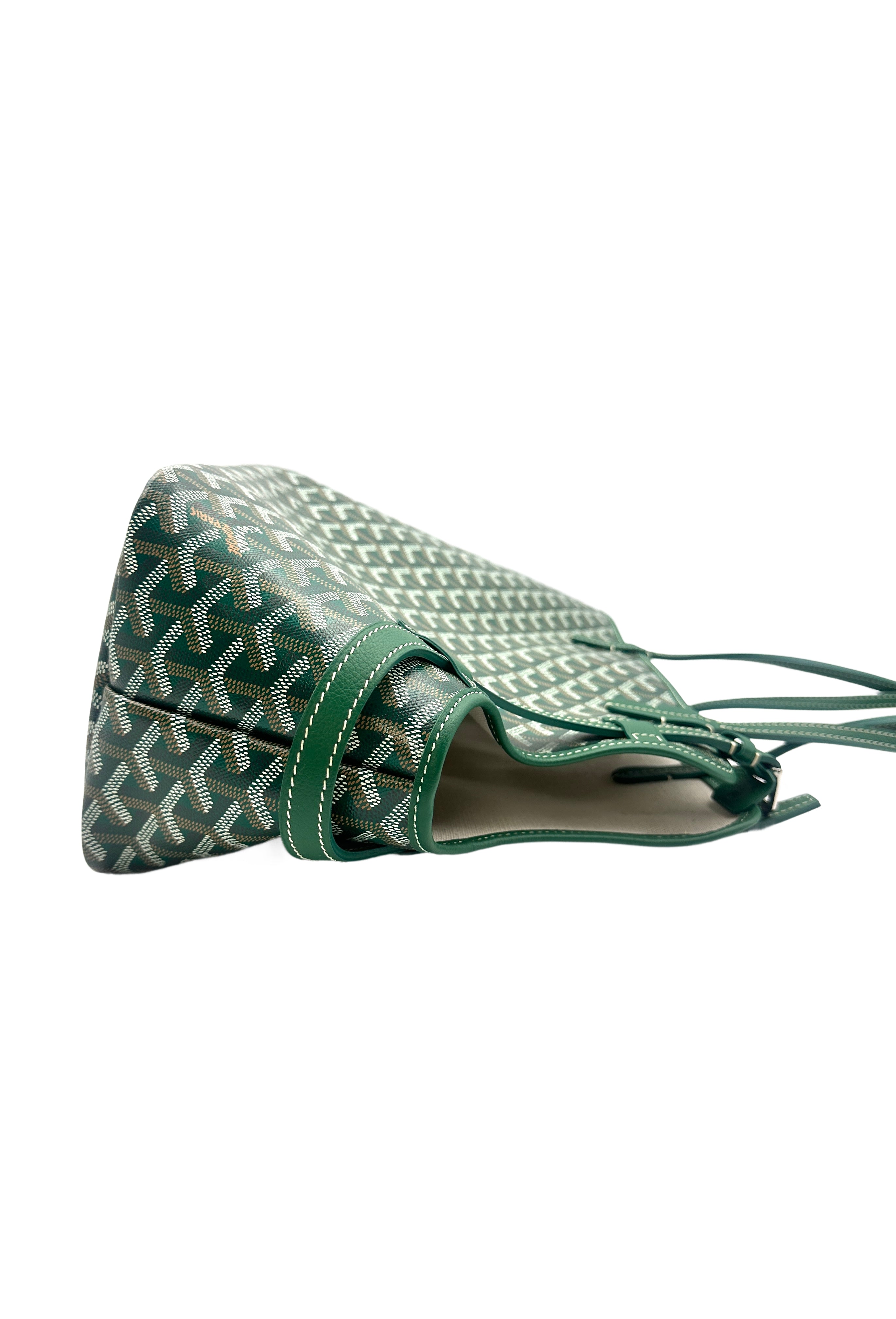Goyard Chien-Gris Green Goyardine Tote Bag GR41