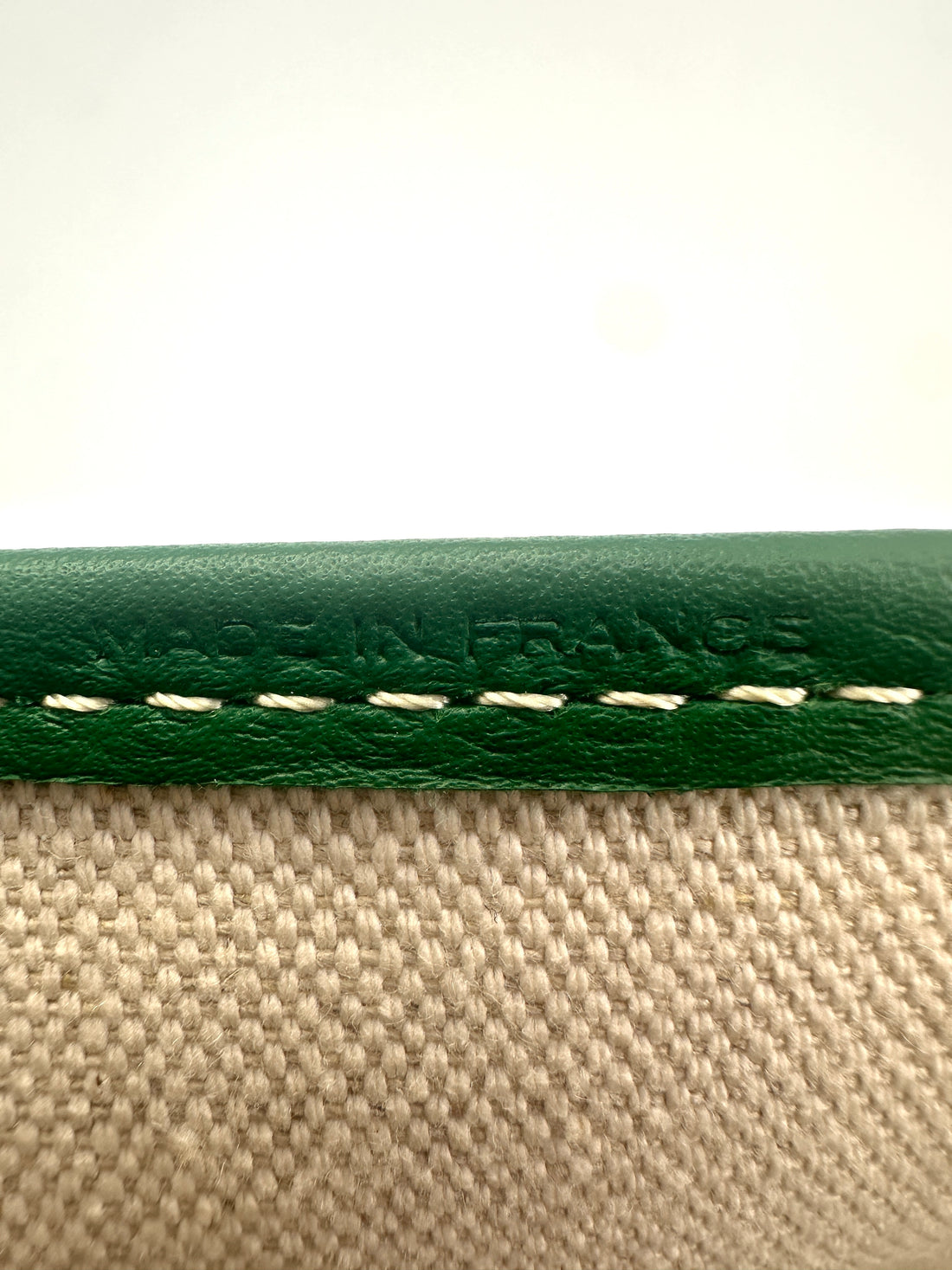 Goyard Chien-Gris Green Goyardine Tote Bag GR41