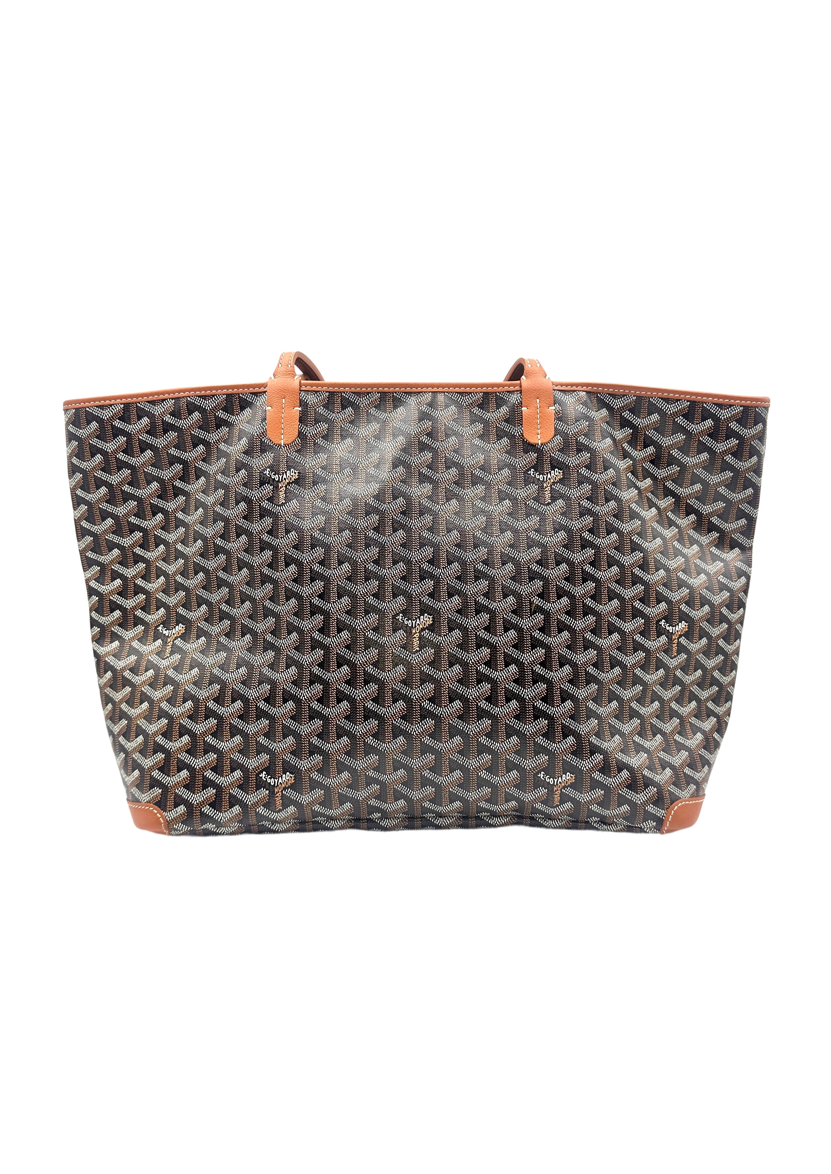 Goyard Saint Louis PM Black Gold Goyardine Tote Bag GR40