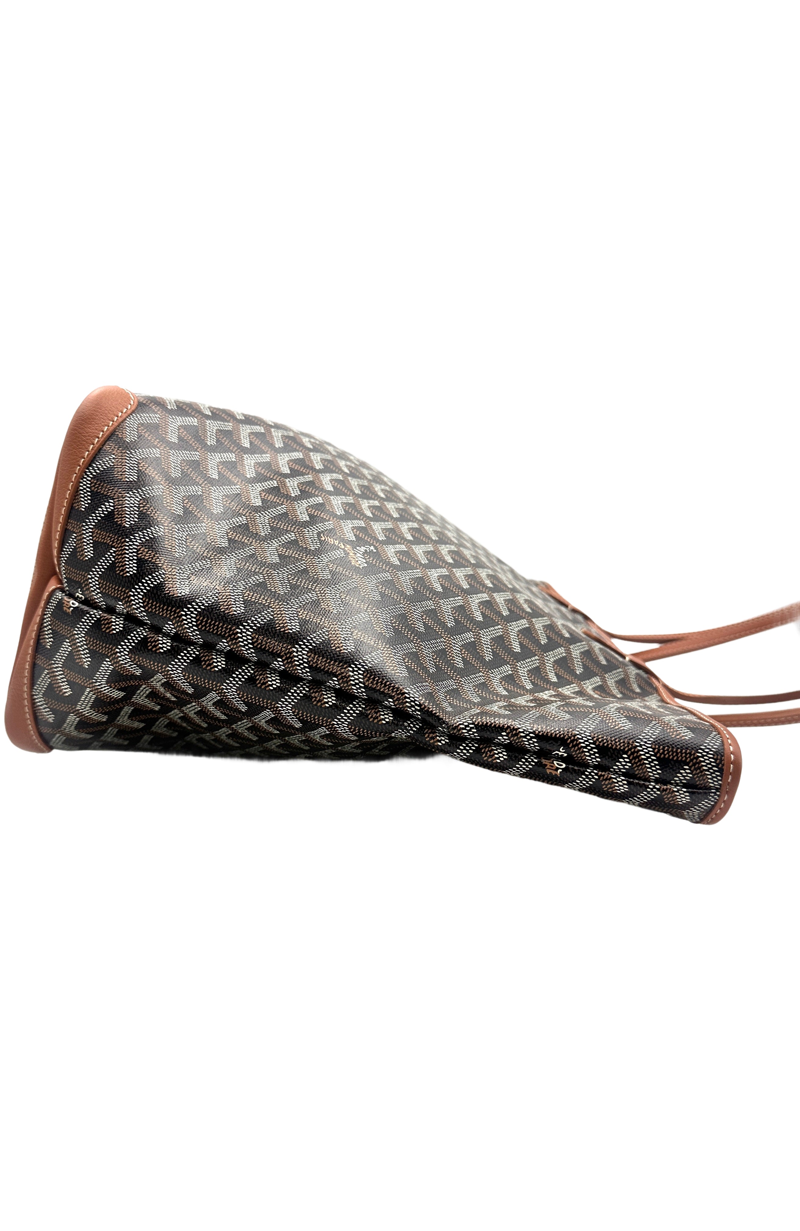 Goyard Saint Louis PM Black Gold Goyardine Tote Bag GR40