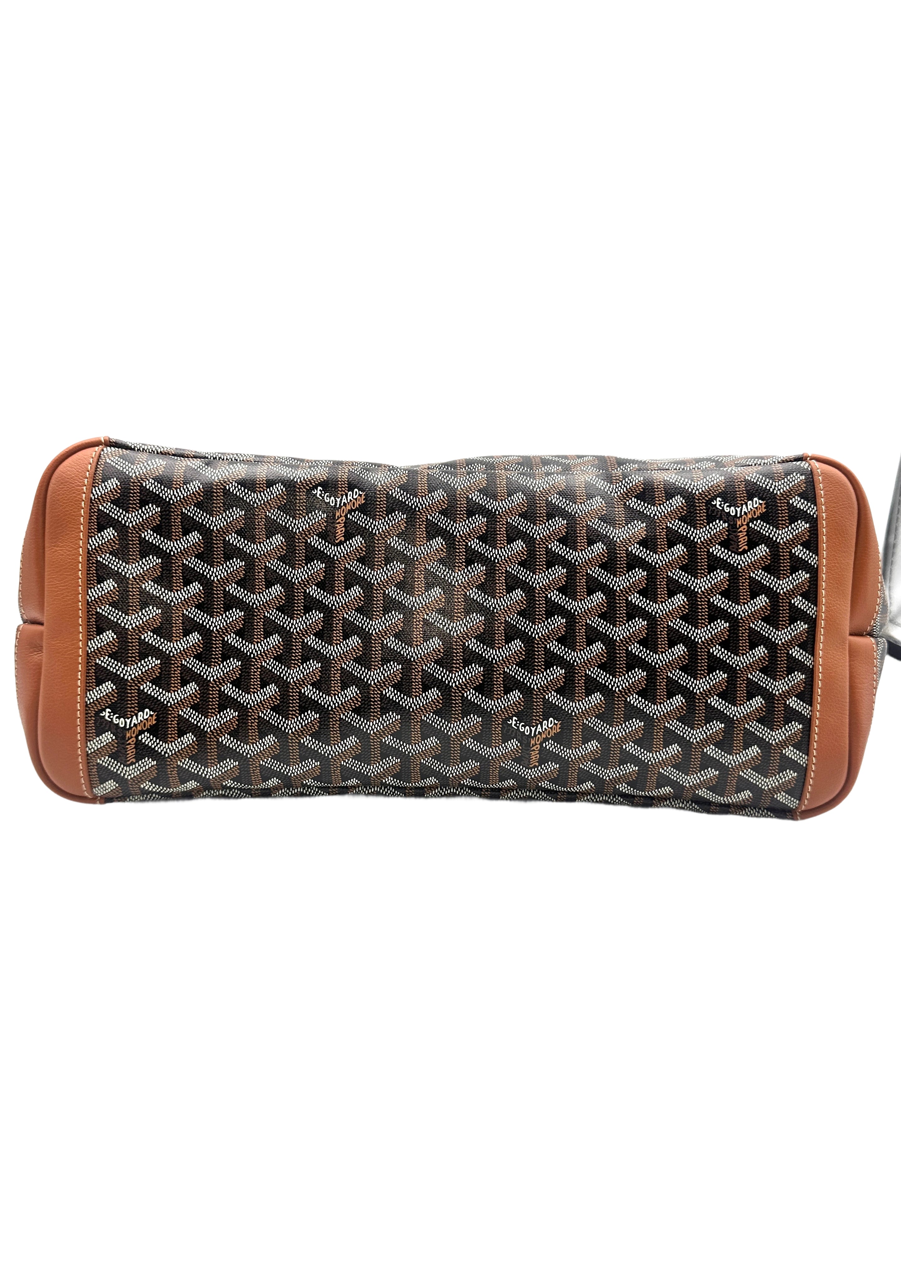 Goyard Saint Louis PM Black Gold Goyardine Tote Bag GR40