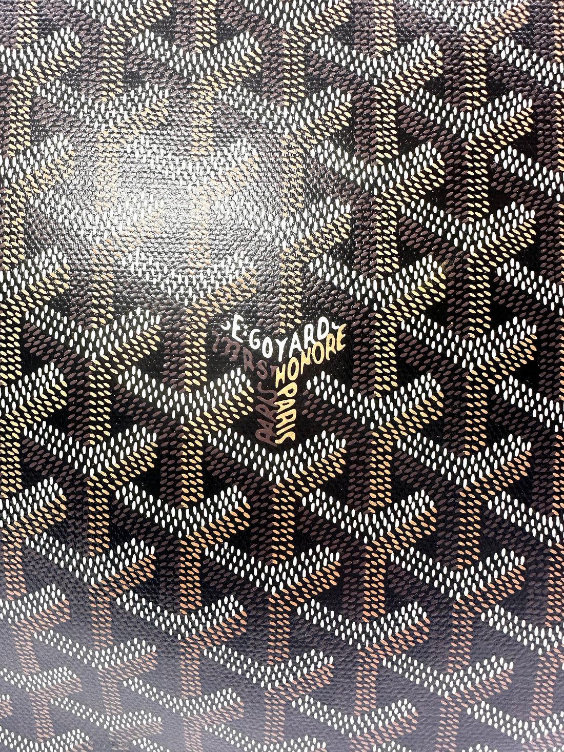 Goyard Saint Louis PM Black Gold Goyardine Tote Bag GR40