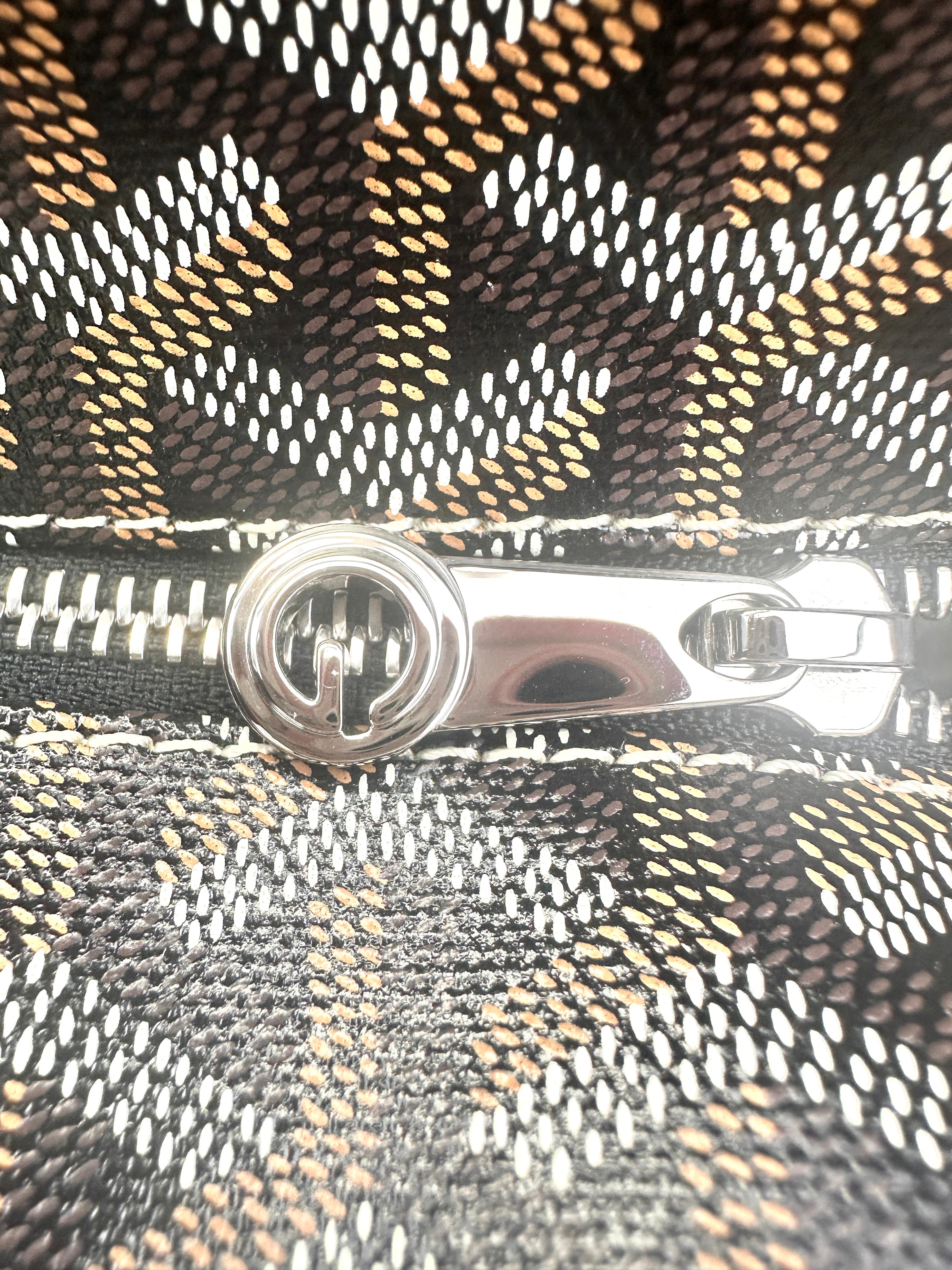 Goyard Saint Louis PM Black Gold Goyardine Tote Bag GR40