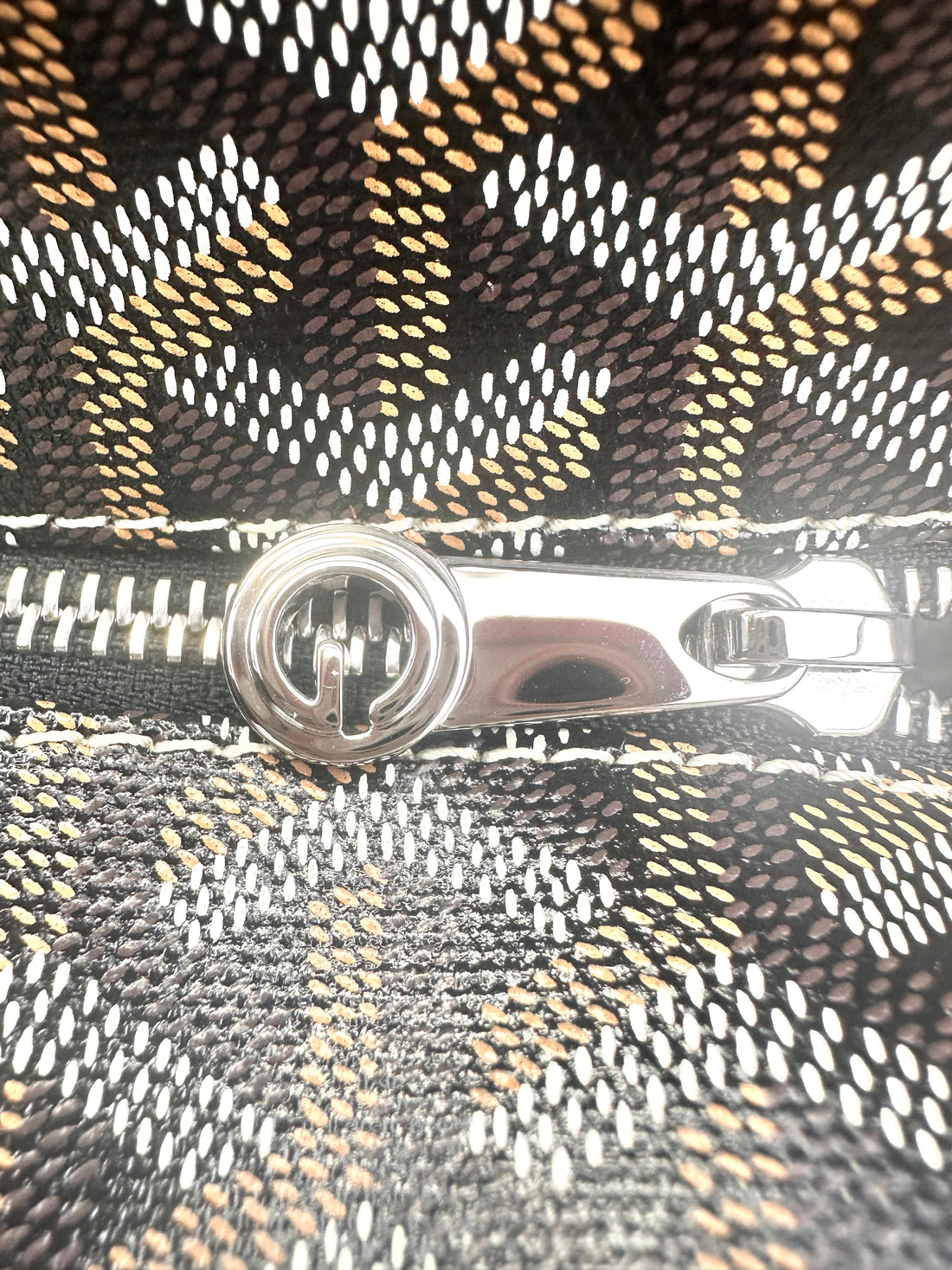 Goyard Saint Louis PM Black Gold Goyardine Tote Bag GR40