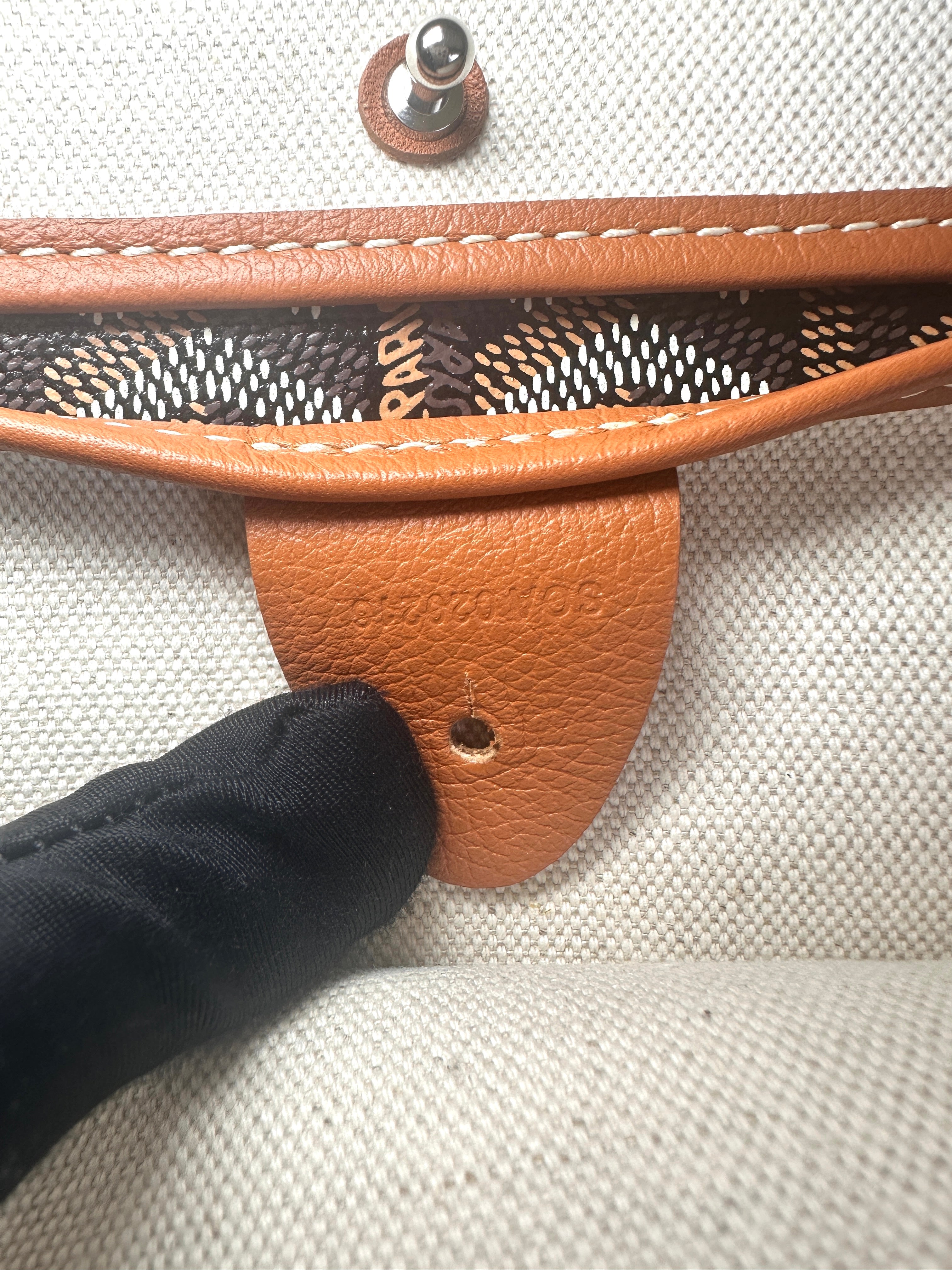 Goyard Saint Louis PM Black Gold Goyardine Tote Bag GR40