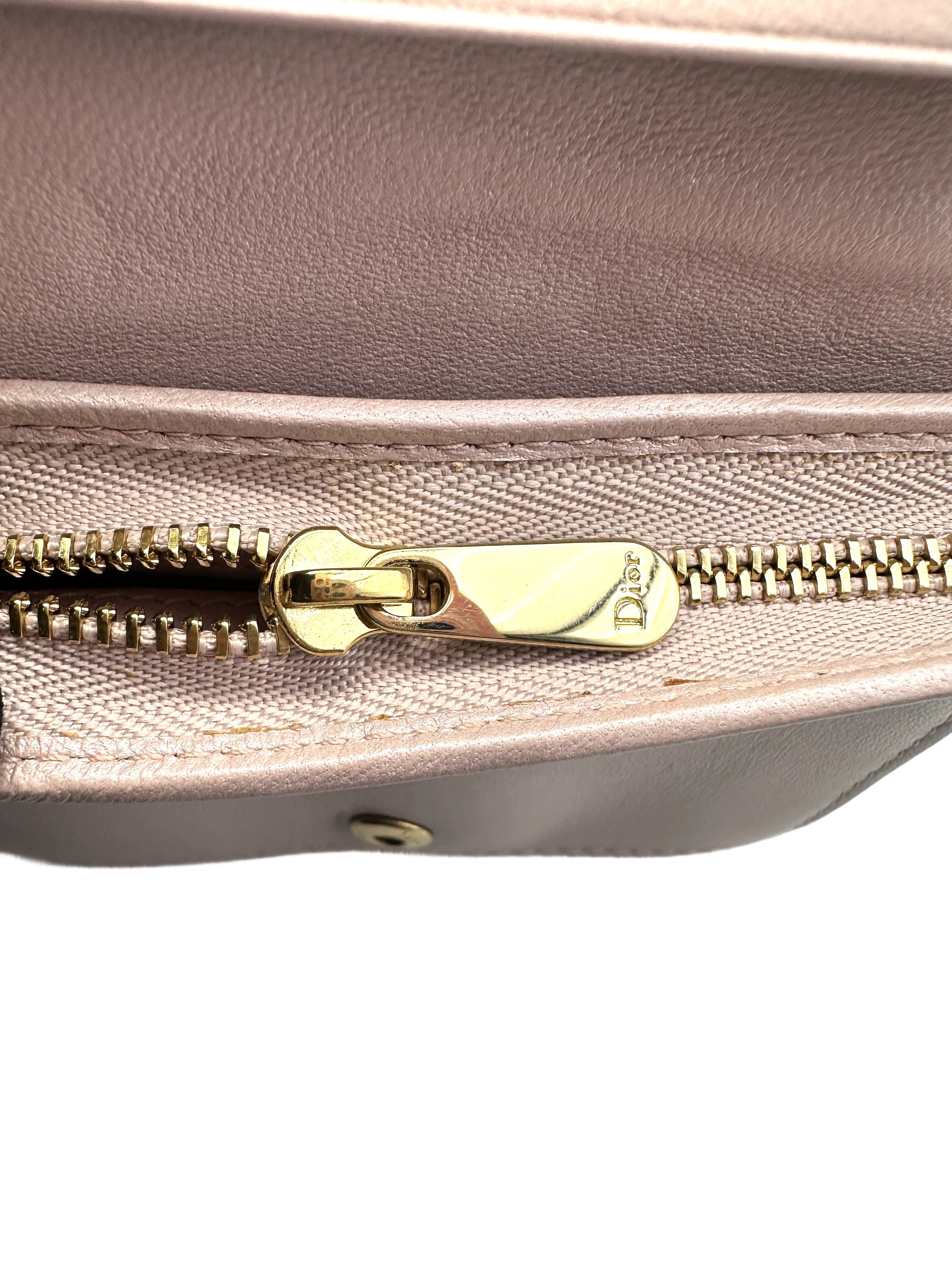 Christian Dior Lady Dior Pink Cannage Lotus Wallet DR380