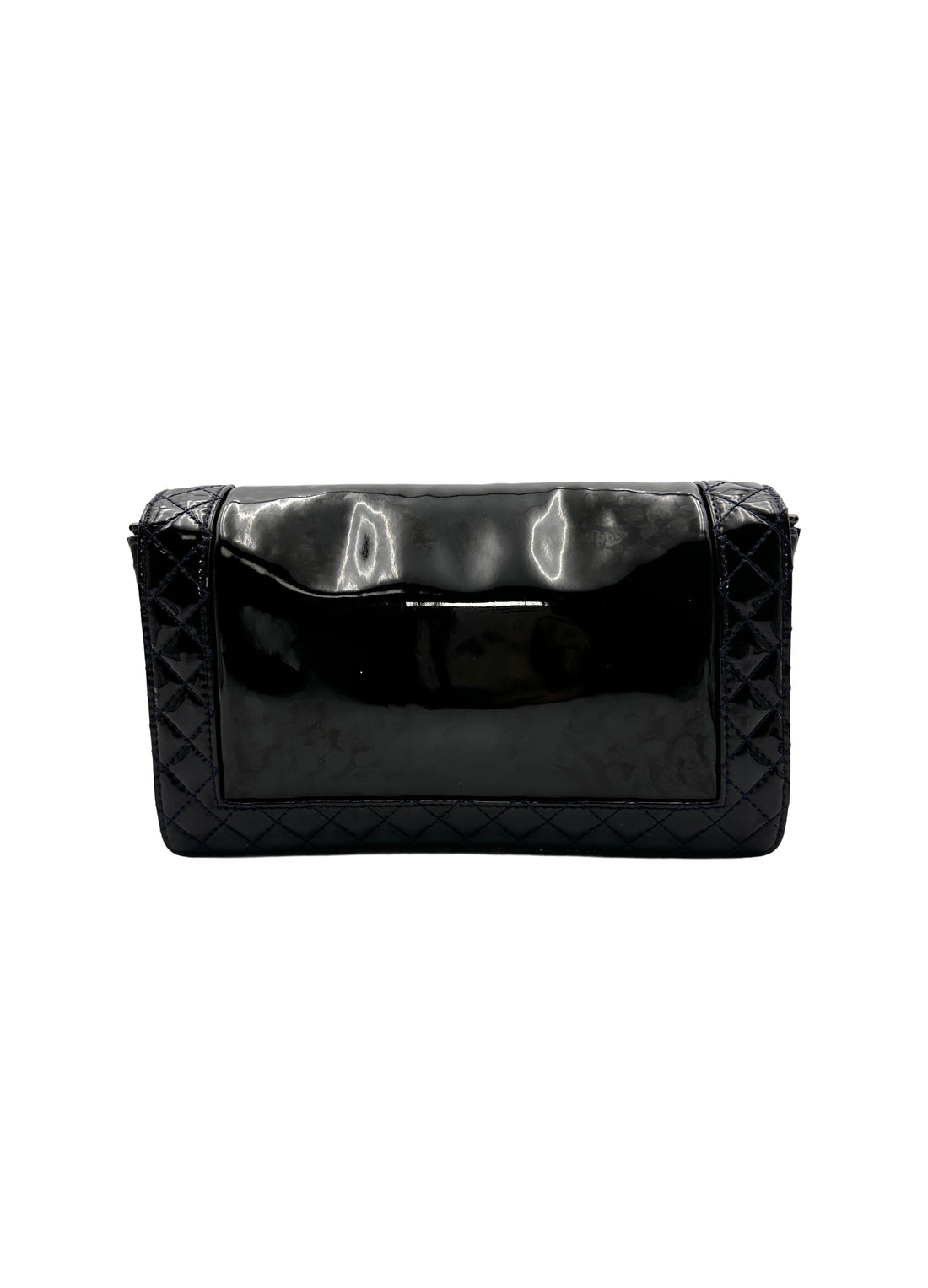 Chanel LeBoy Black Patent Leather Medium Size Shoulder Bag（18***89） CC1126