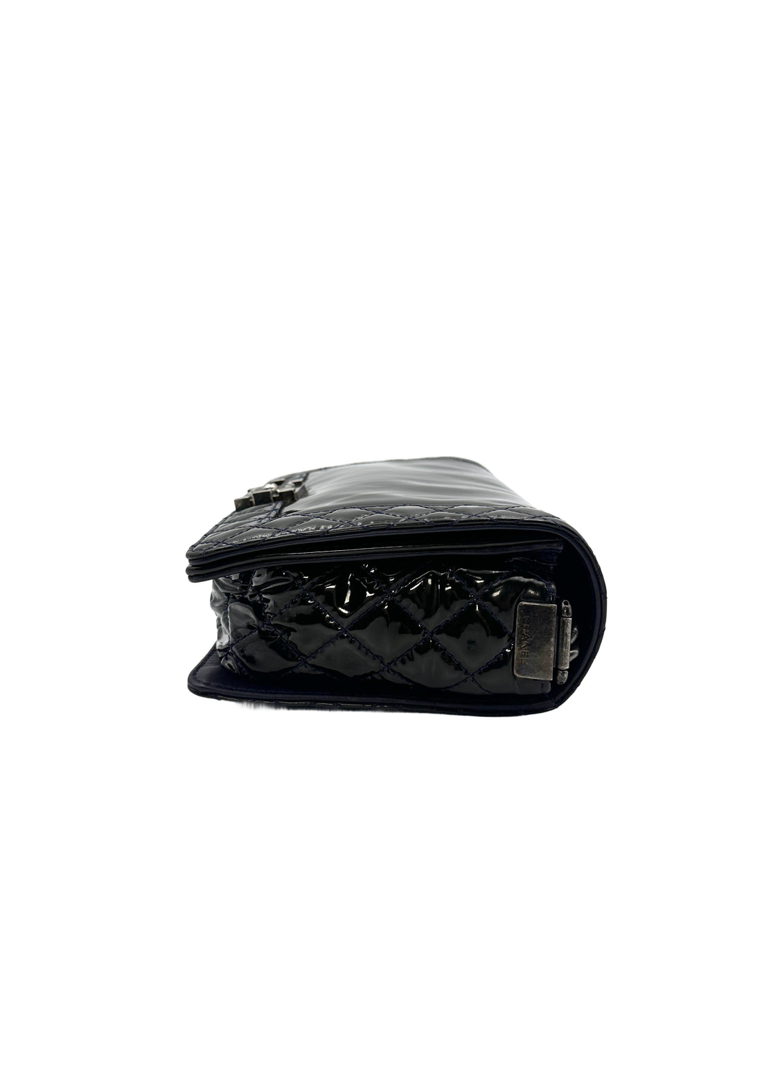 Chanel LeBoy Black Patent Leather Medium Size Shoulder Bag（18***89） CC1126