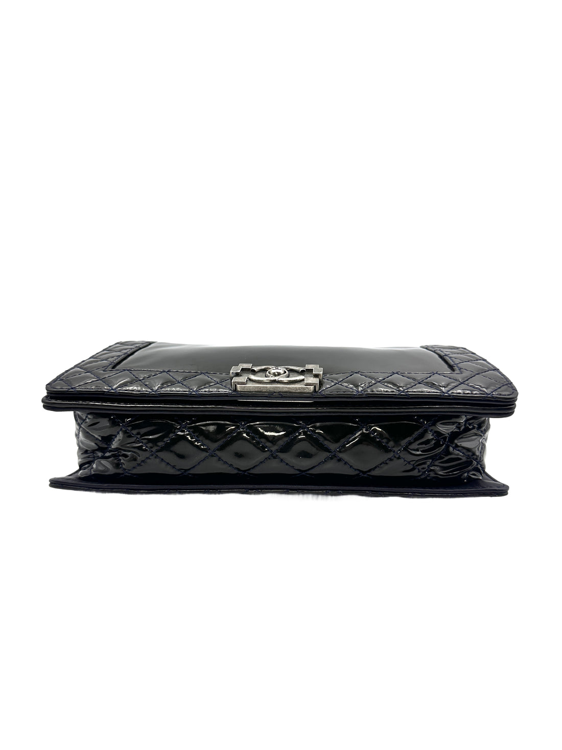 Chanel LeBoy Black Patent Leather Medium Size Shoulder Bag（18***89） CC1126