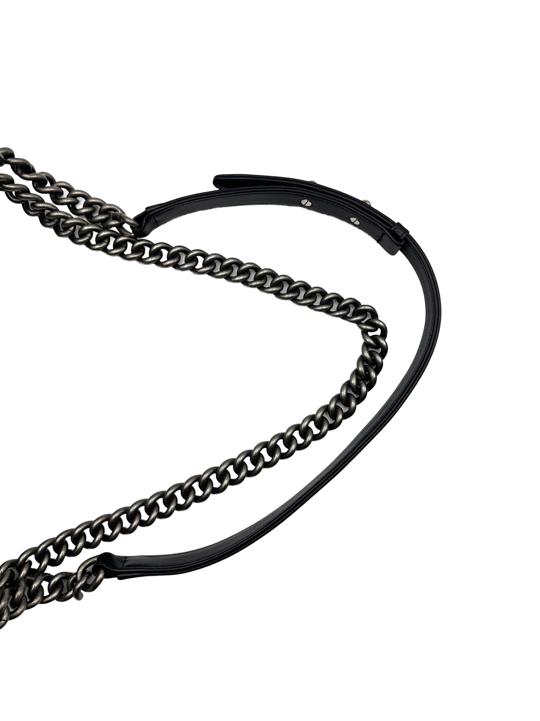 Chanel Black Chevron Leather  Chain Shoulder Bag(19***20) CC1131