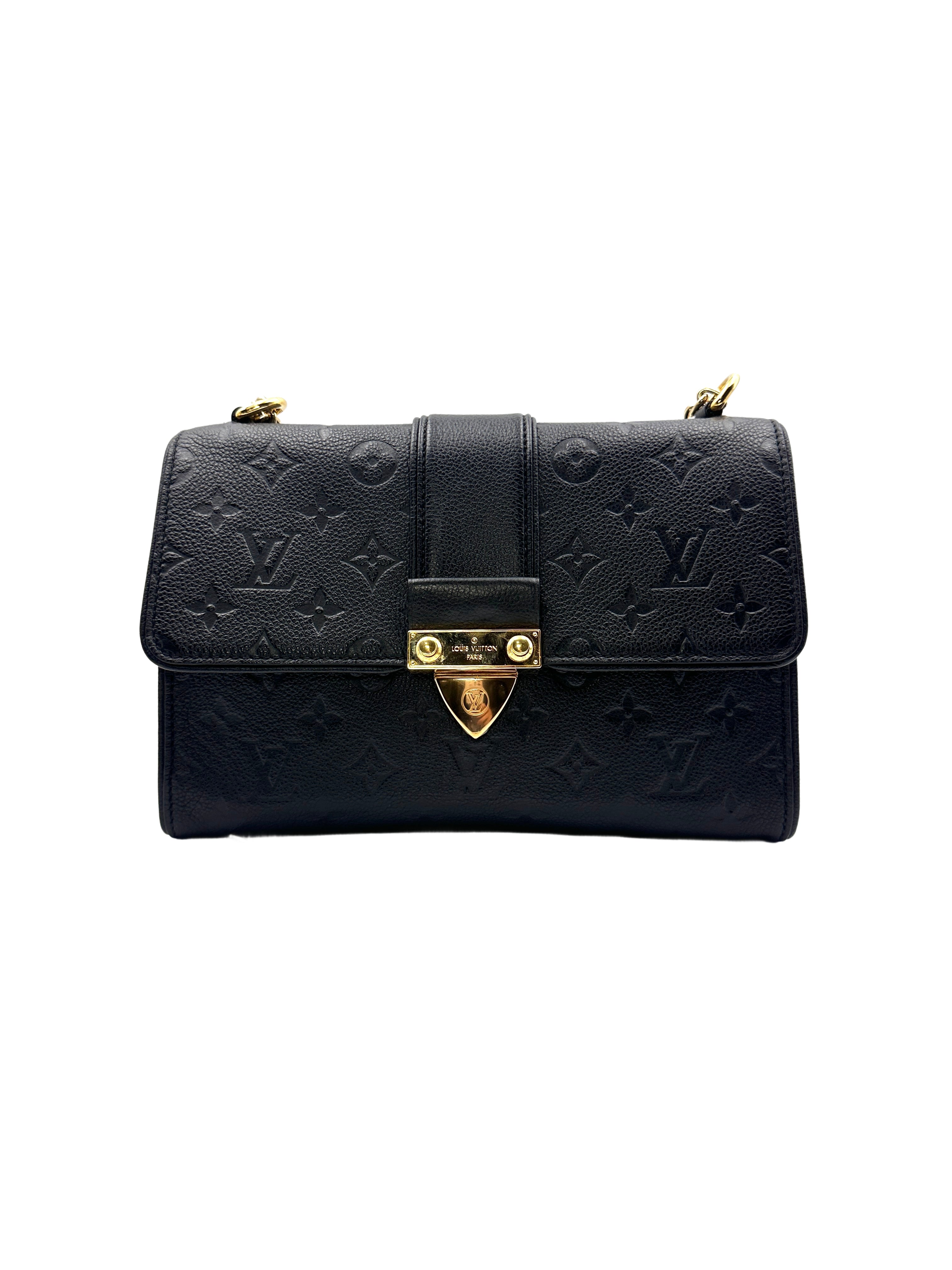 Louis Vuitton Black Monogram Empreinte Saint Sulpice Chain Bag LV1679