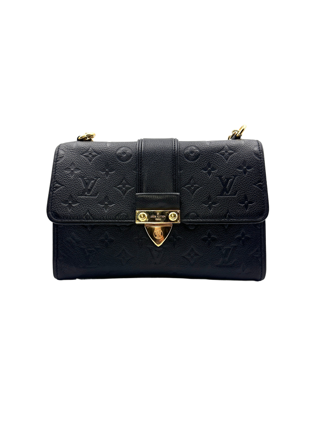 Louis Vuitton Black Monogram Empreinte Saint Sulpice Chain Bag LV1679