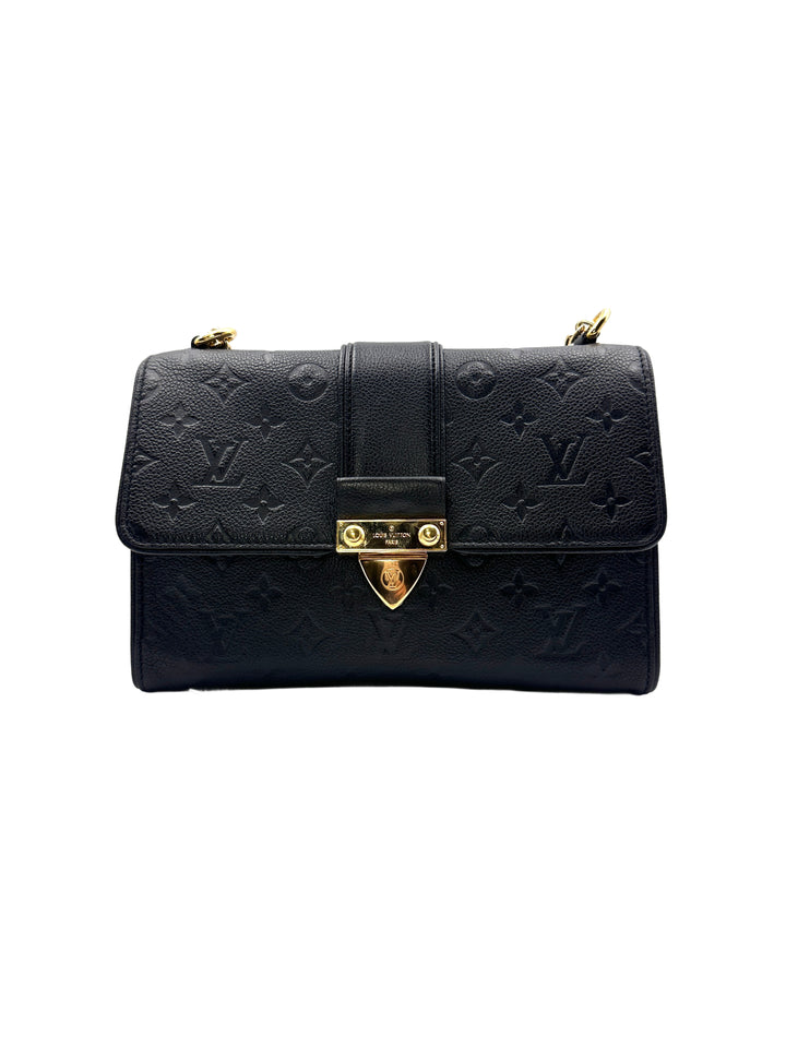 Louis Vuitton Black Monogram Empreinte Saint Sulpice Chain Bag LV1679