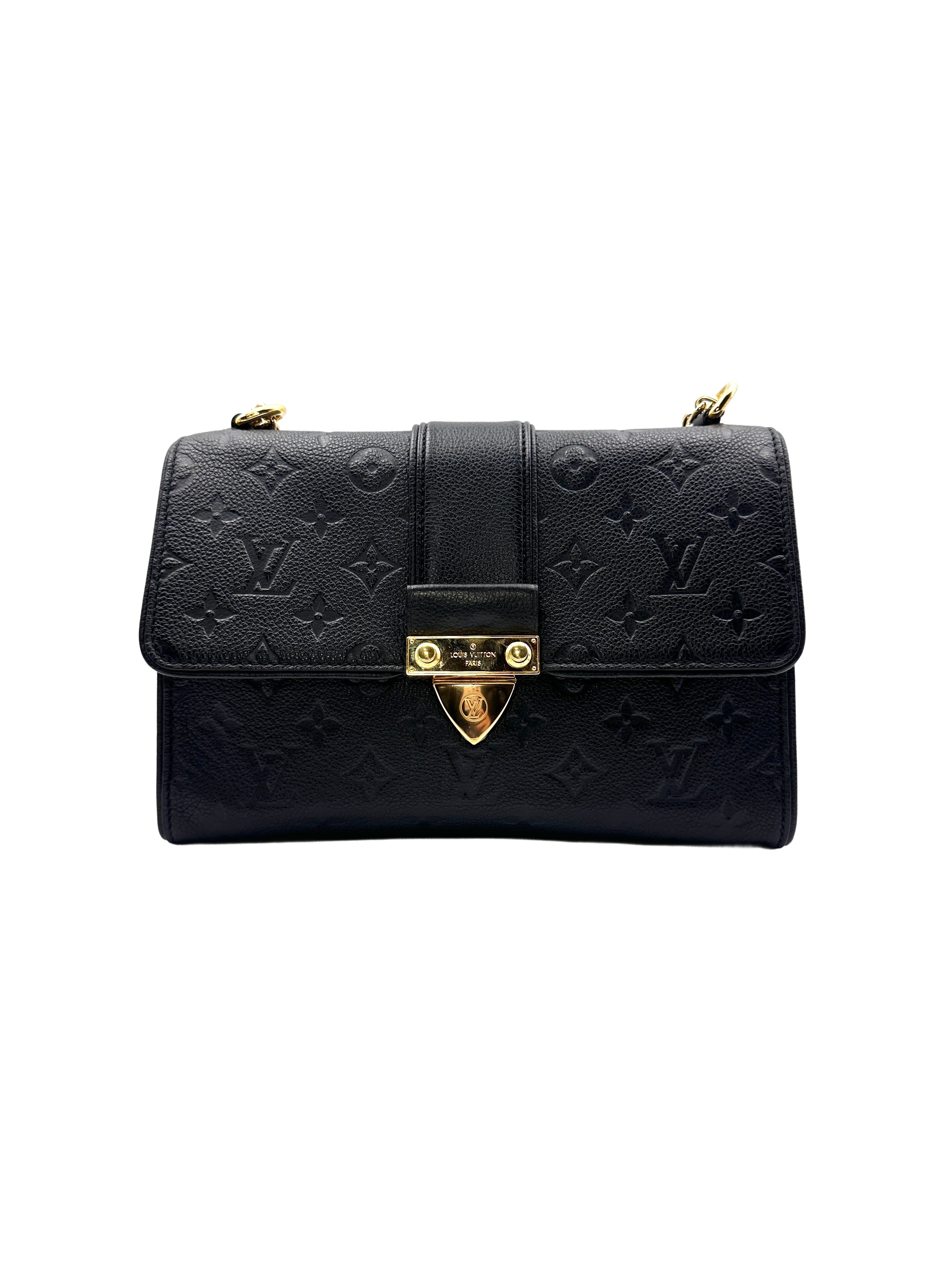 Louis Vuitton Black Monogram Empreinte Saint Sulpice Chain Bag LV1679