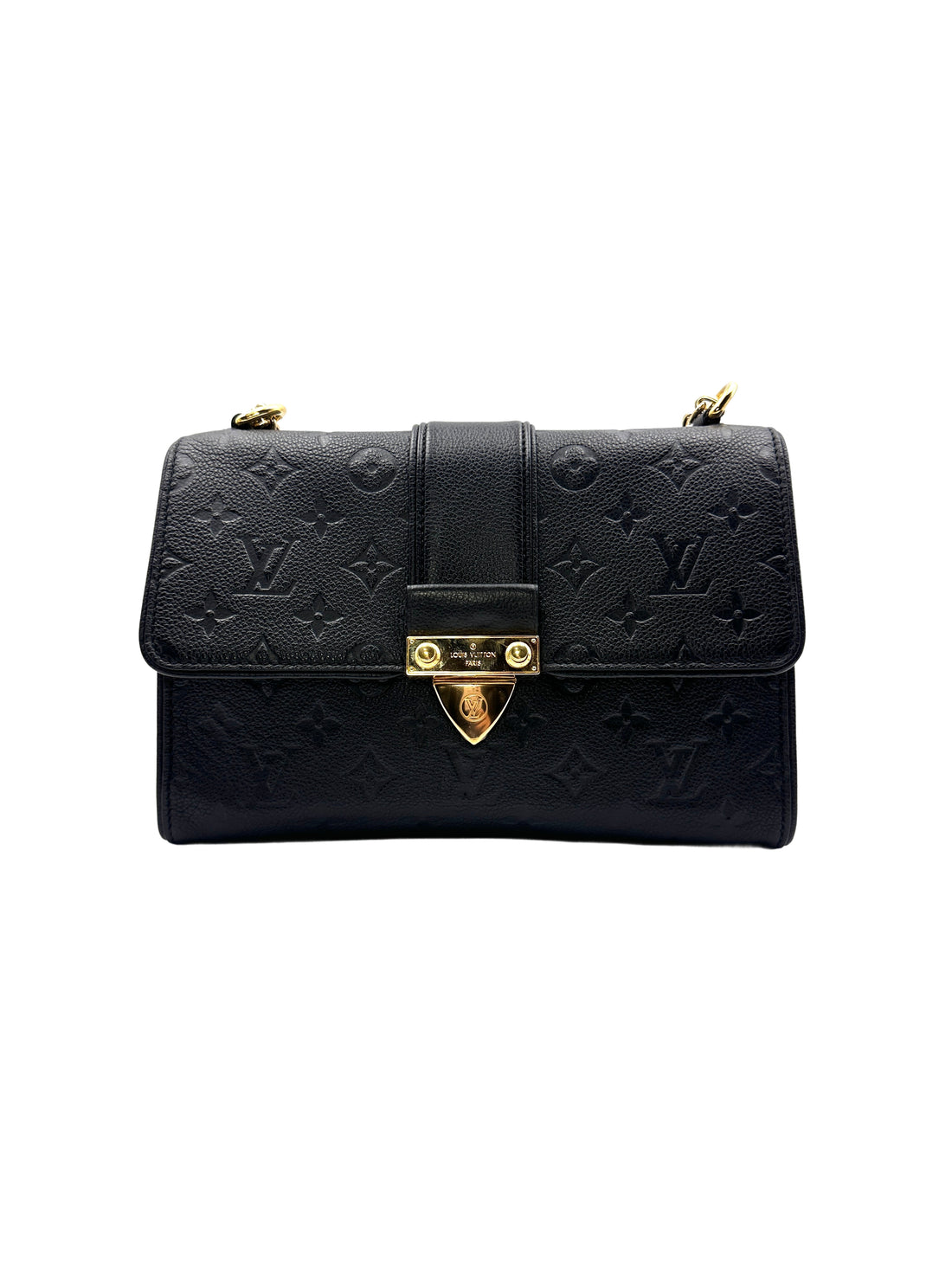 Louis Vuitton Black Monogram Empreinte Saint Sulpice Chain Bag LV1679