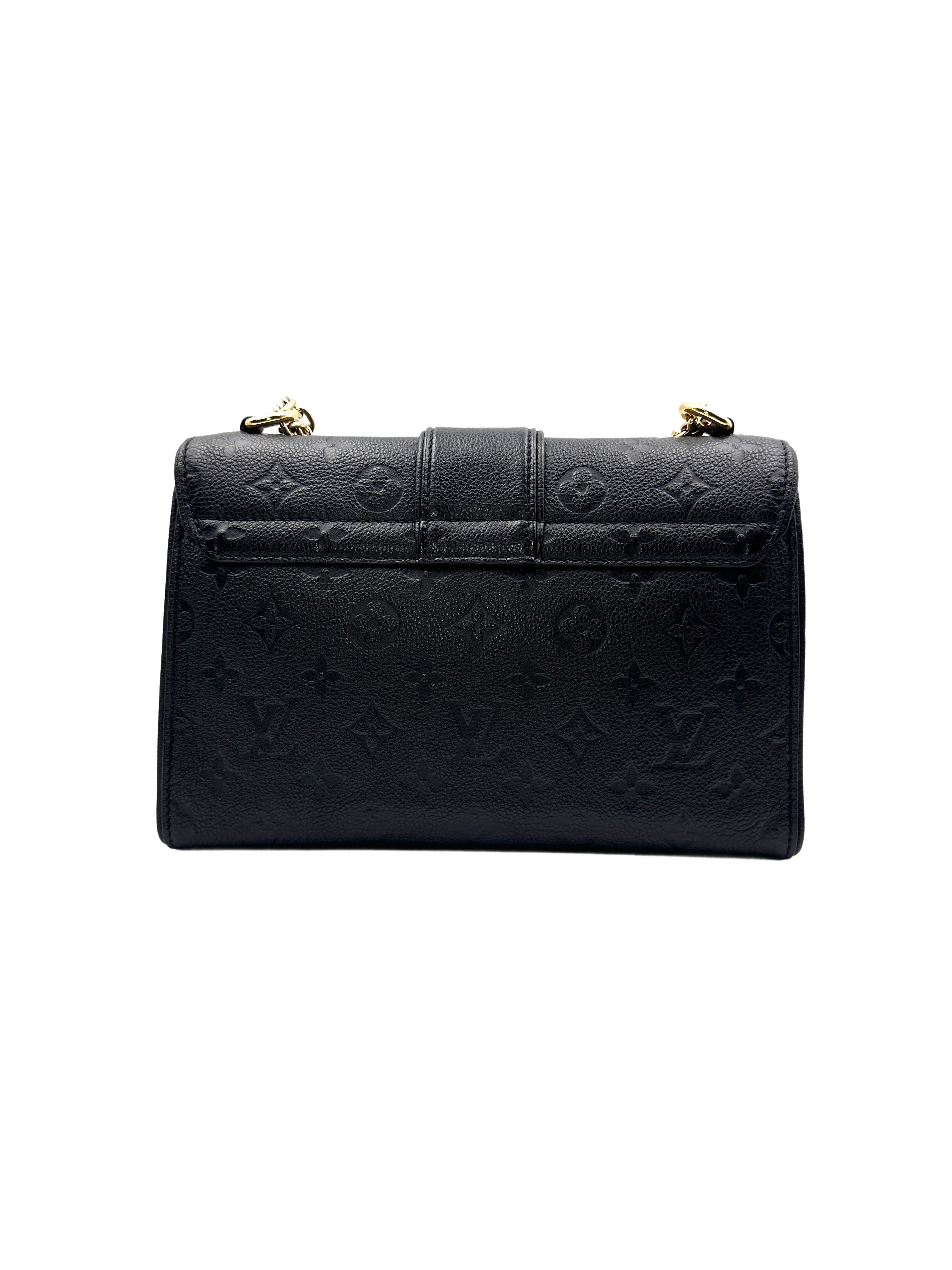 Louis Vuitton Black Monogram Empreinte Saint Sulpice Chain Bag LV1679