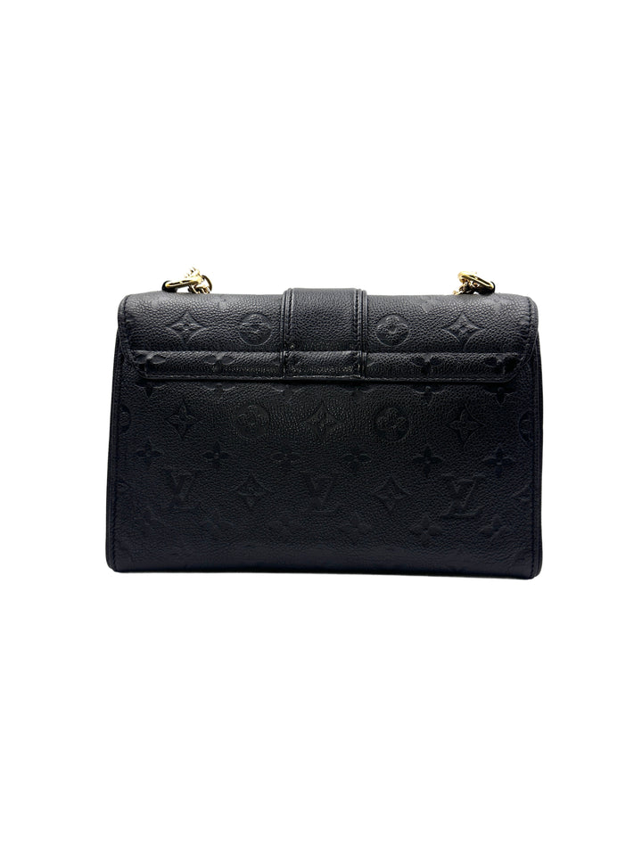 Louis Vuitton Black Monogram Empreinte Saint Sulpice Chain Bag LV1679