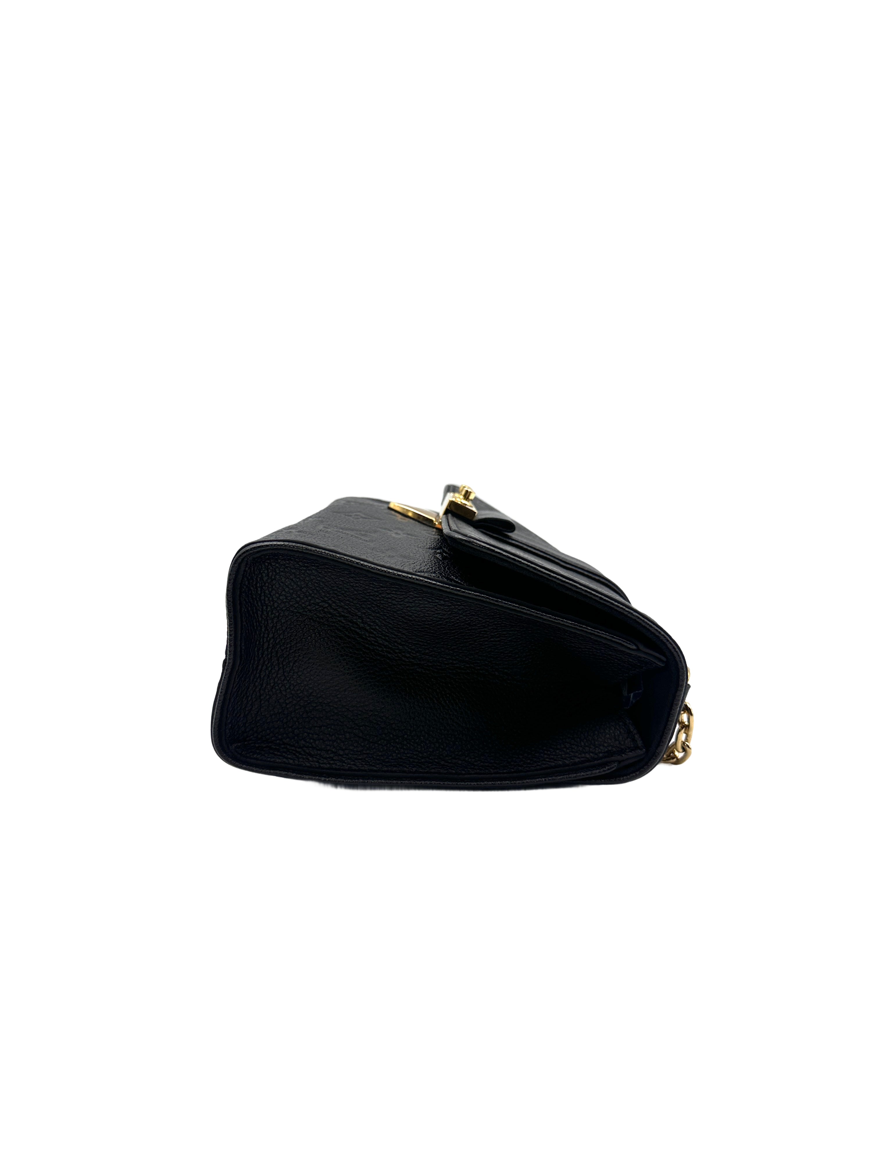Louis Vuitton Black Monogram Empreinte Saint Sulpice Chain Bag LV1679