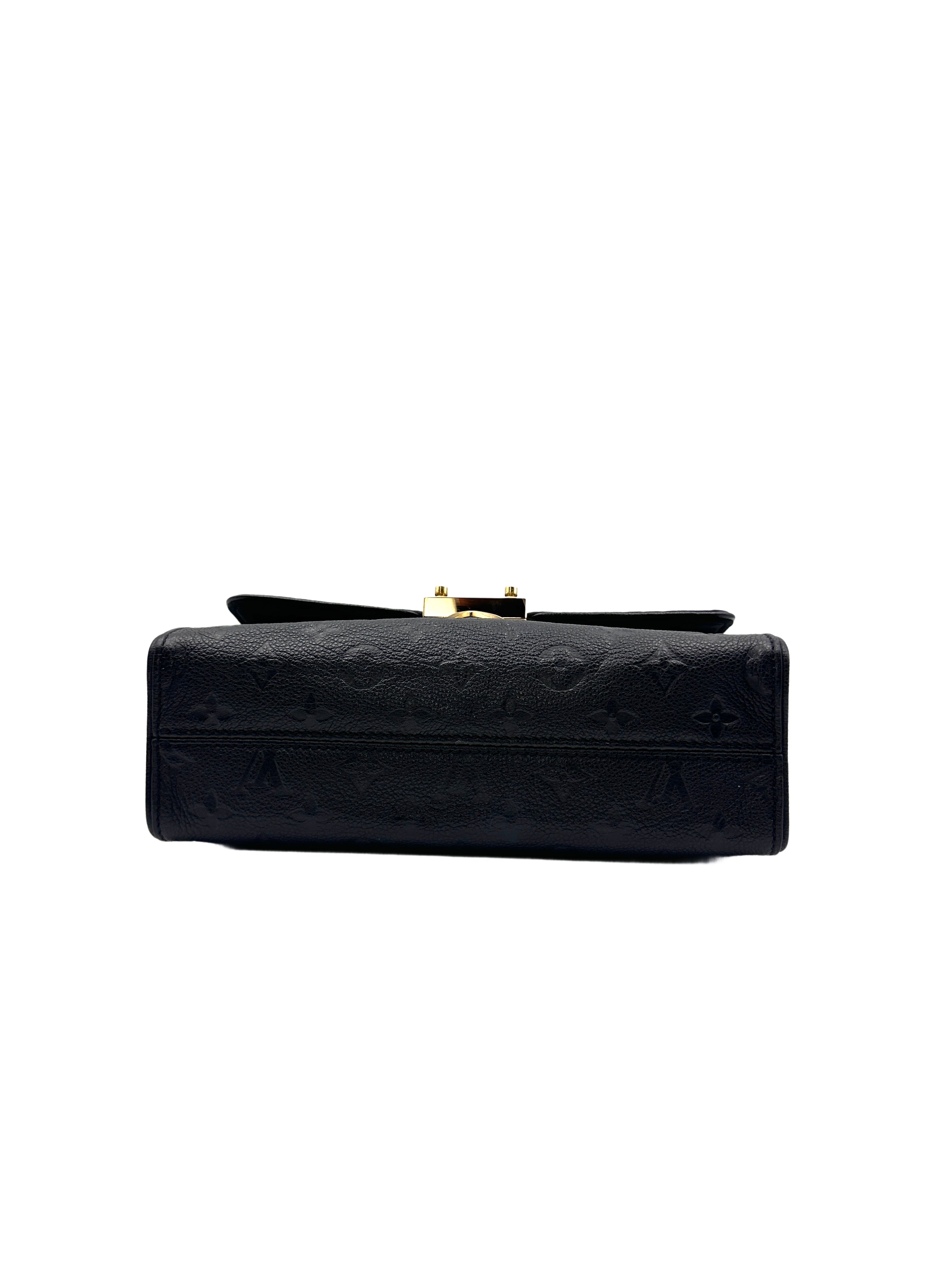 Louis Vuitton Black Monogram Empreinte Saint Sulpice Chain Bag LV1679
