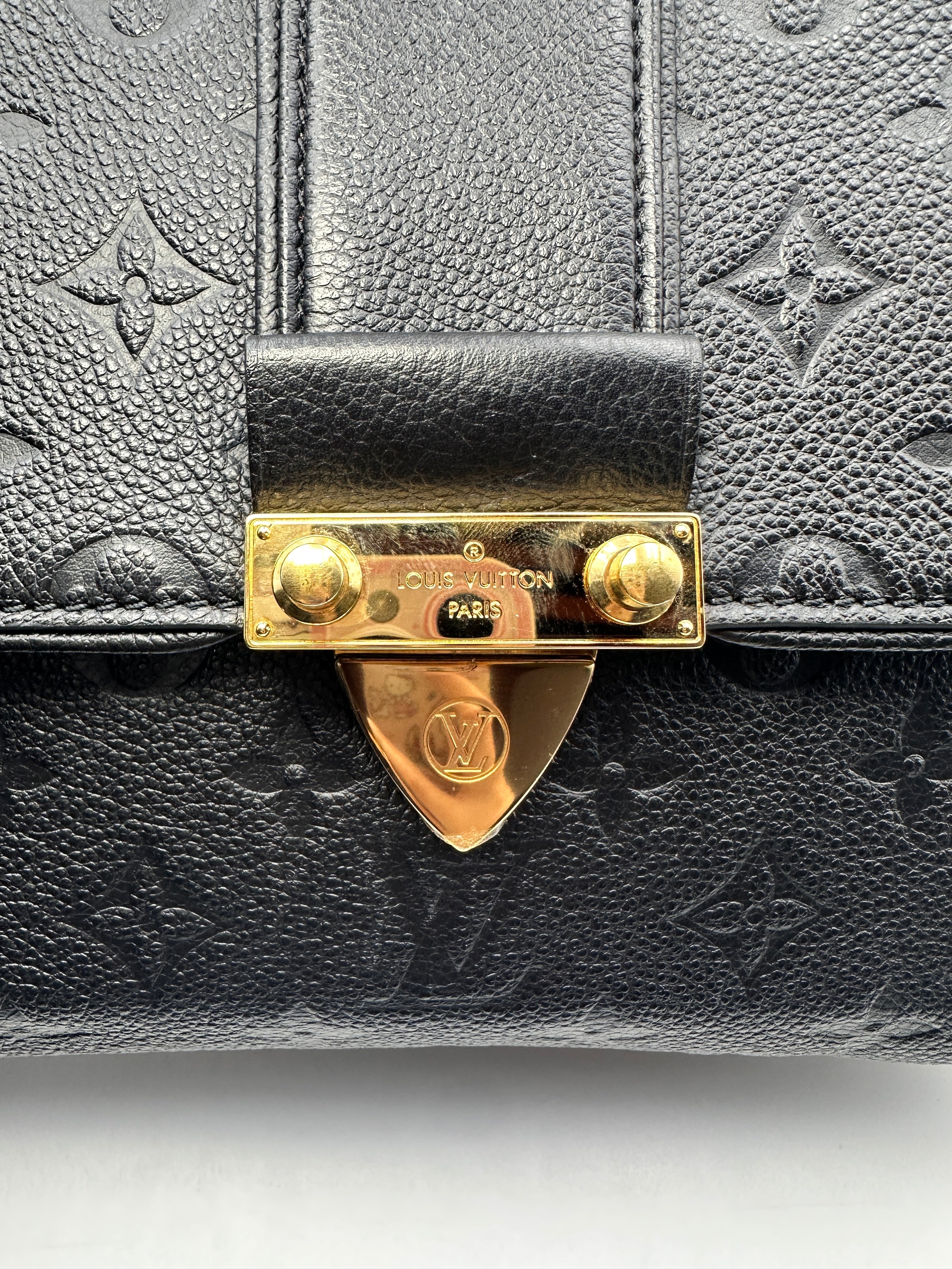 Louis Vuitton Black Monogram Empreinte Saint Sulpice Chain Bag LV1679