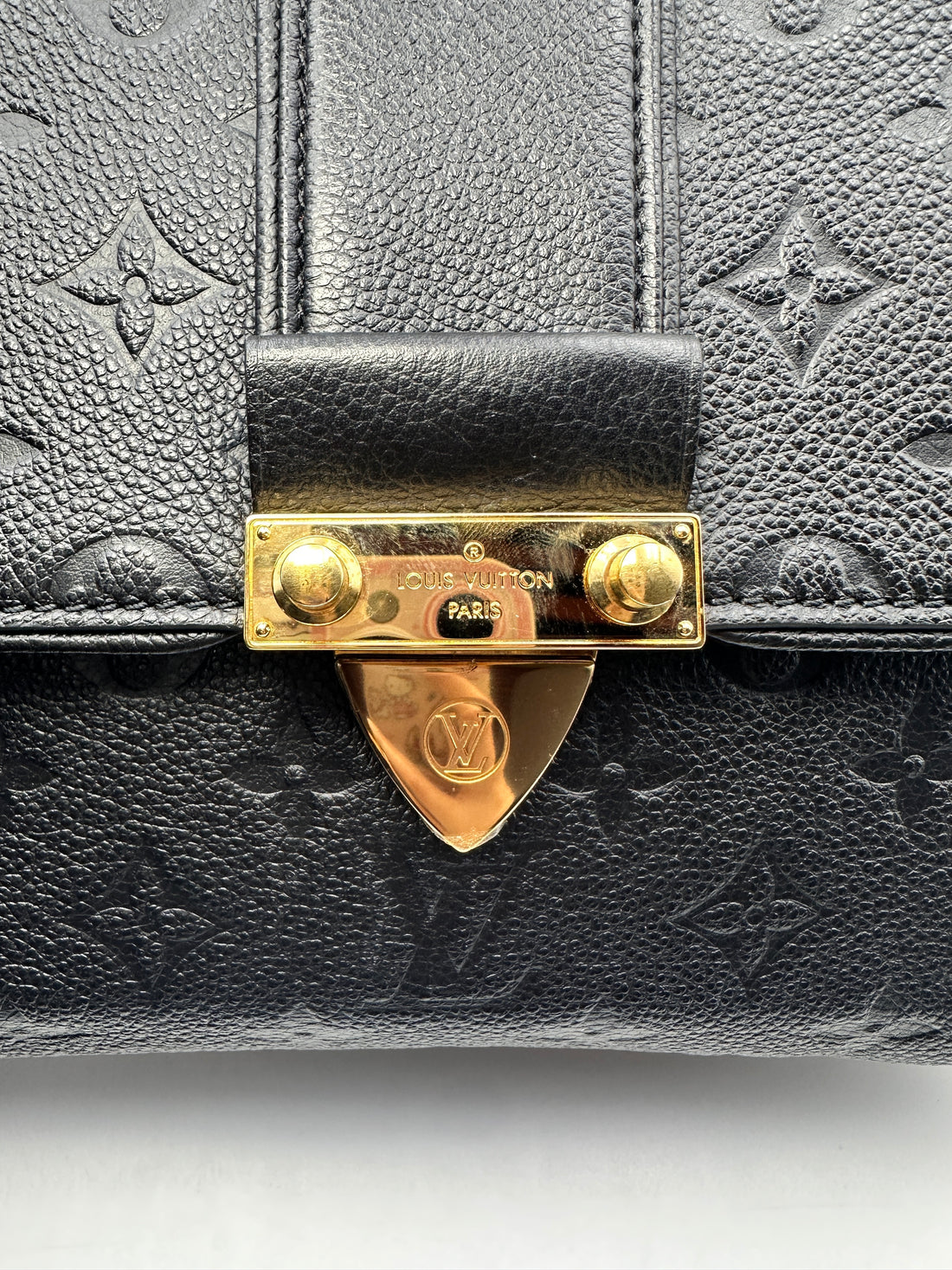 Louis Vuitton Black Monogram Empreinte Saint Sulpice Chain Bag LV1679