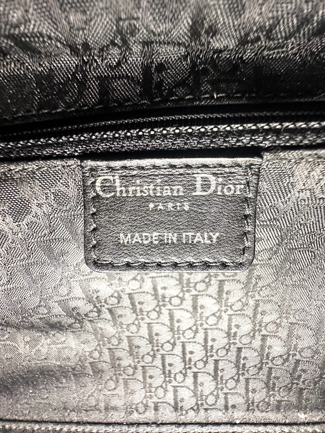Christian Dior Cannage Black Patent Leather Lady Dior Handbag DR382