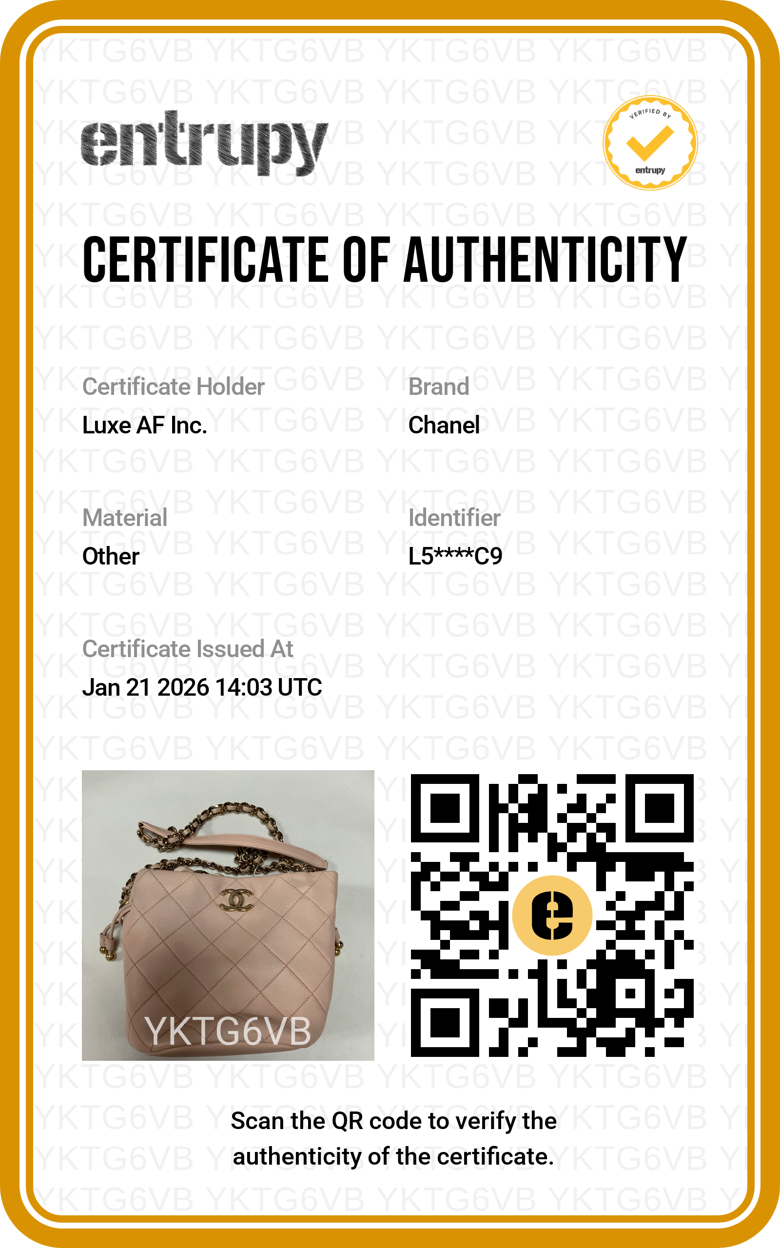 Chanel Pink Quilted Lambskin Bucket Bag With Resin Bi-Color Chain(L5***C9) CC1147
