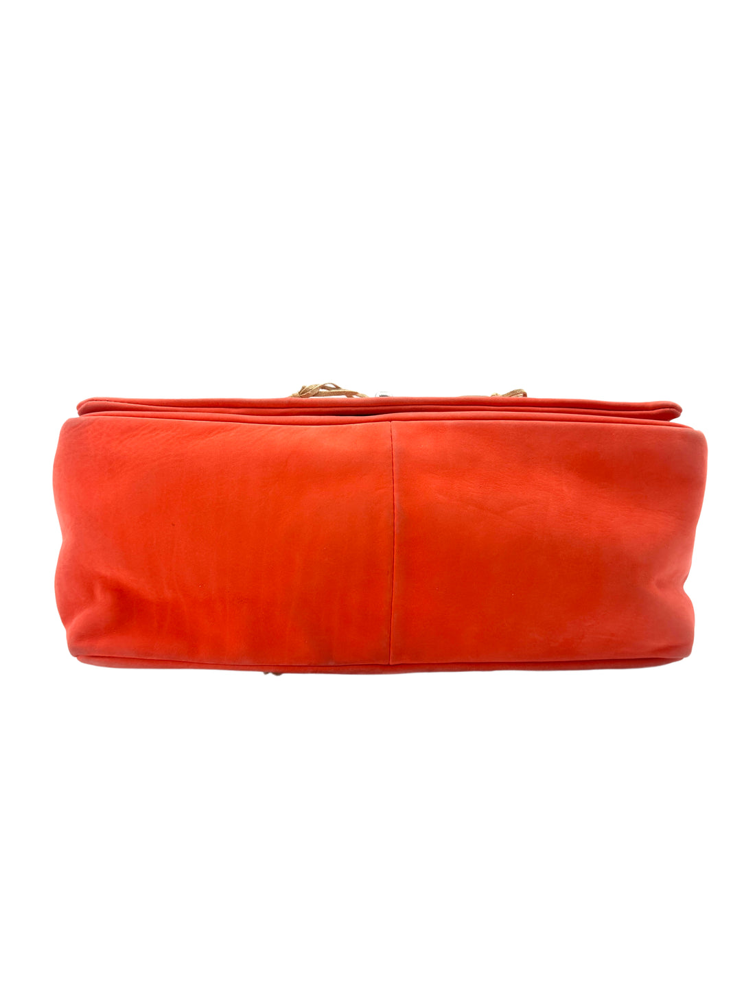 Chanel Orange Suede Cut Fringe Flap Shoudler Bag(14***38) CC1141