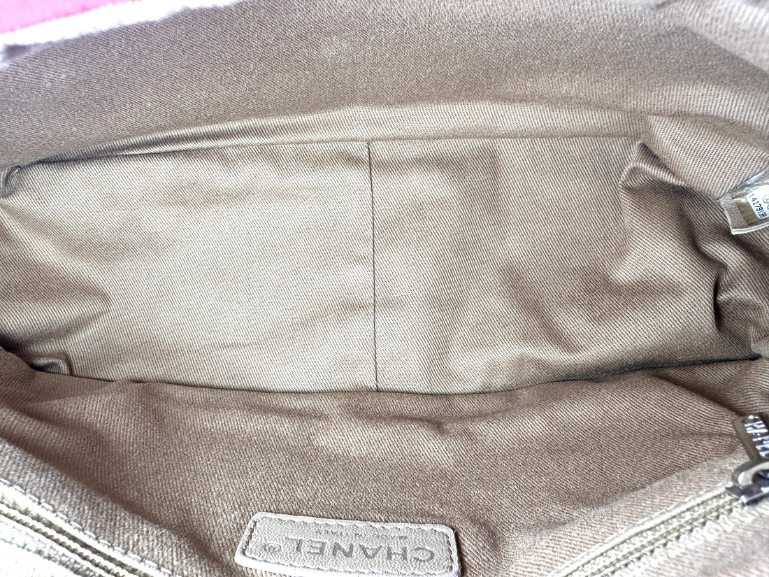 Chanel Orange Suede Cut Fringe Flap Shoudler Bag(14***38) CC1141