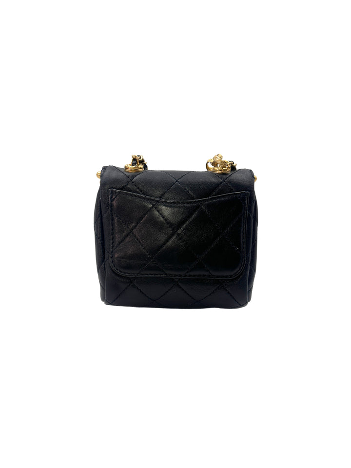 Chanel Black Quilted Leather WIth Kiss Lock My Crush Chain Shoulder Bag(30***35) CC1143