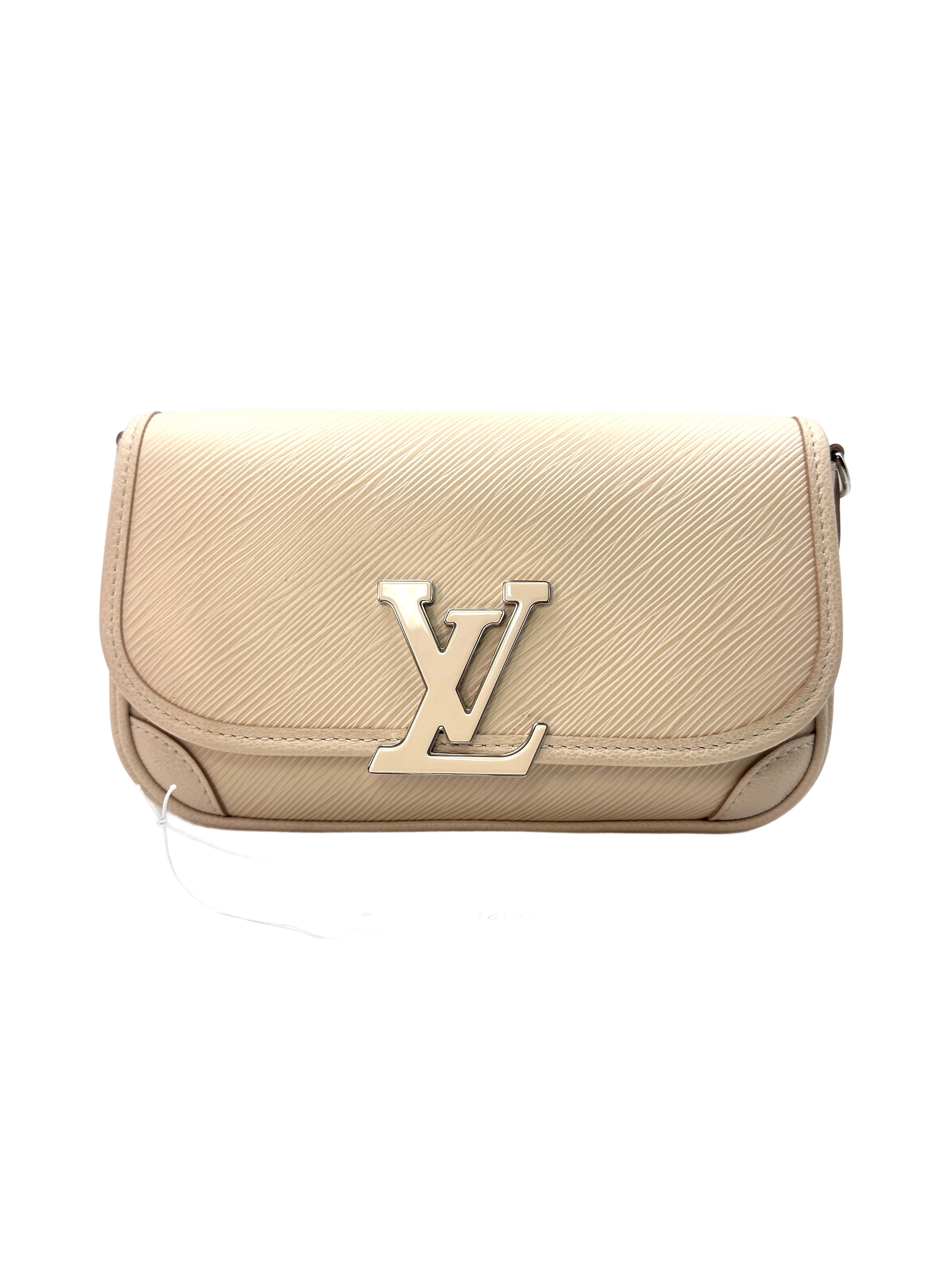 Louis Vuitton White Epi Leather Buci Crossbody Shoulder Bag LV1684