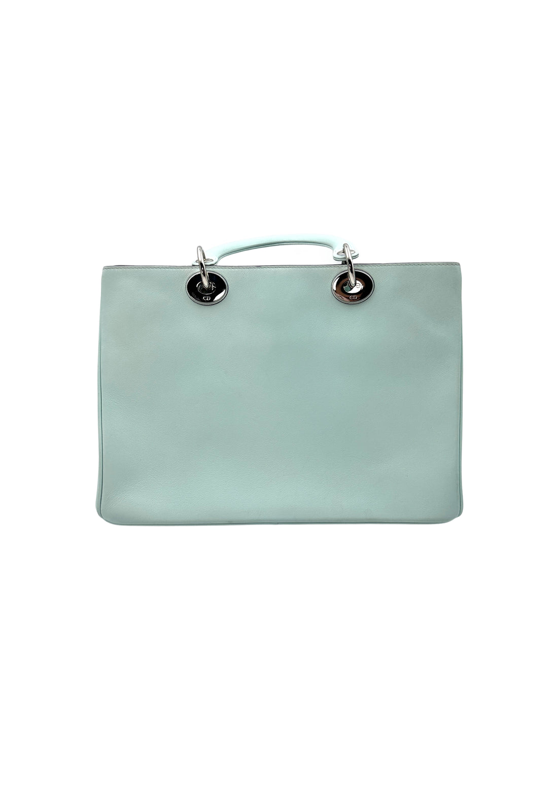 Christian Dior Diorissimo Mint Green Shopper Tote Bag with Pouch DR386