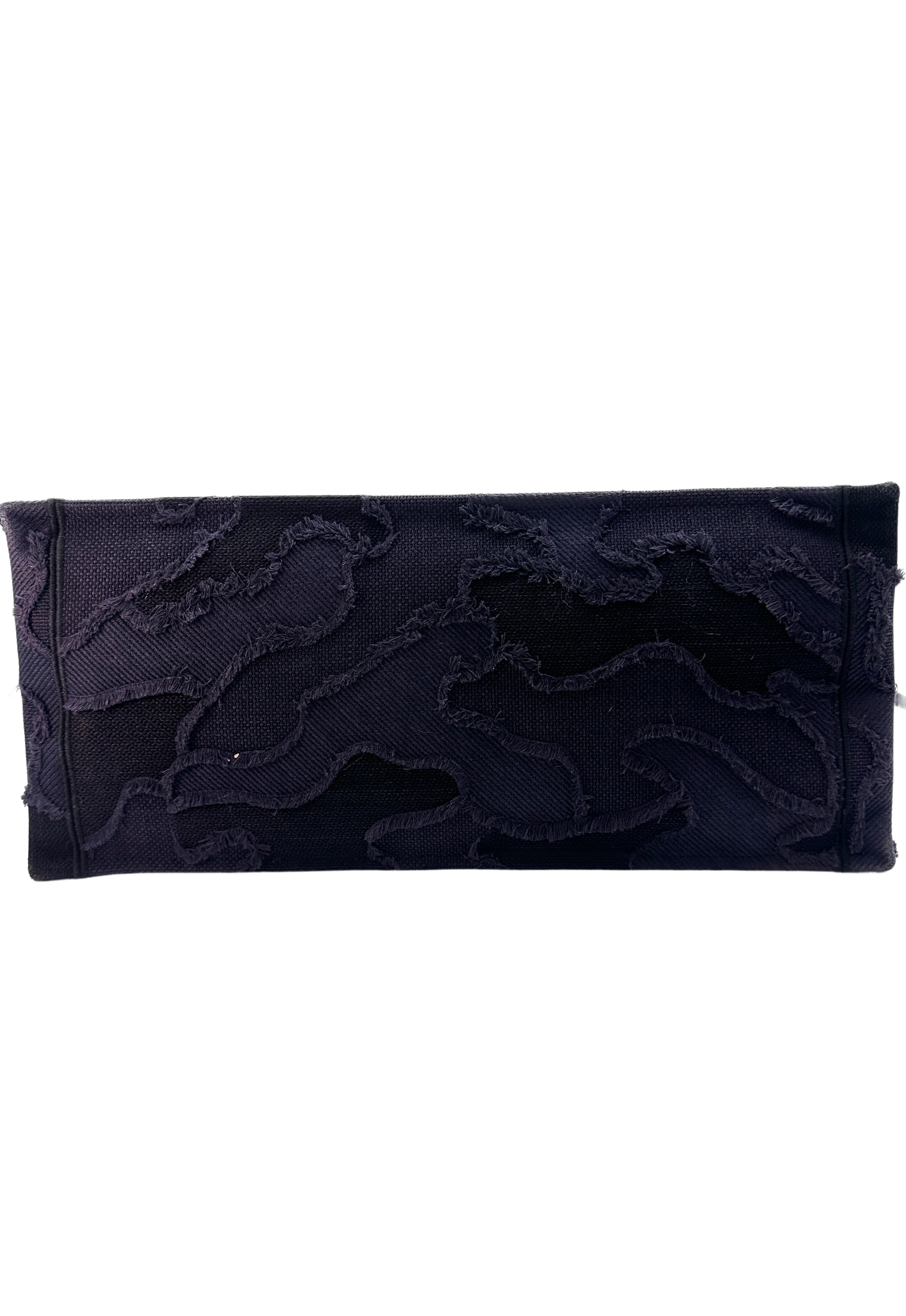 Christian Dior Blue Camouflage Large Book Tote Handle Bag DR384