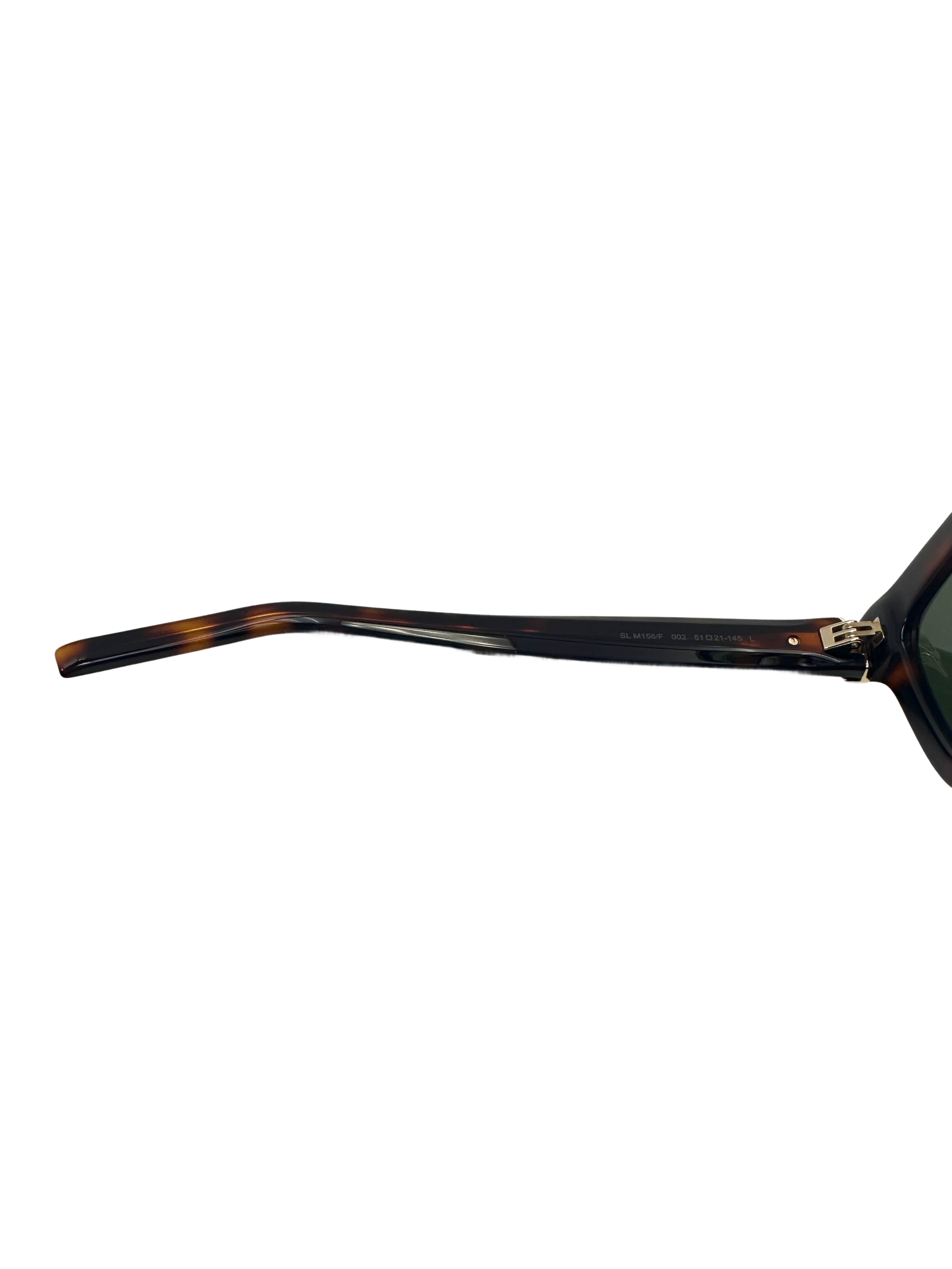 Saint Laurent SL M156 Havana Tortoiseshell Sunglasses SLG03