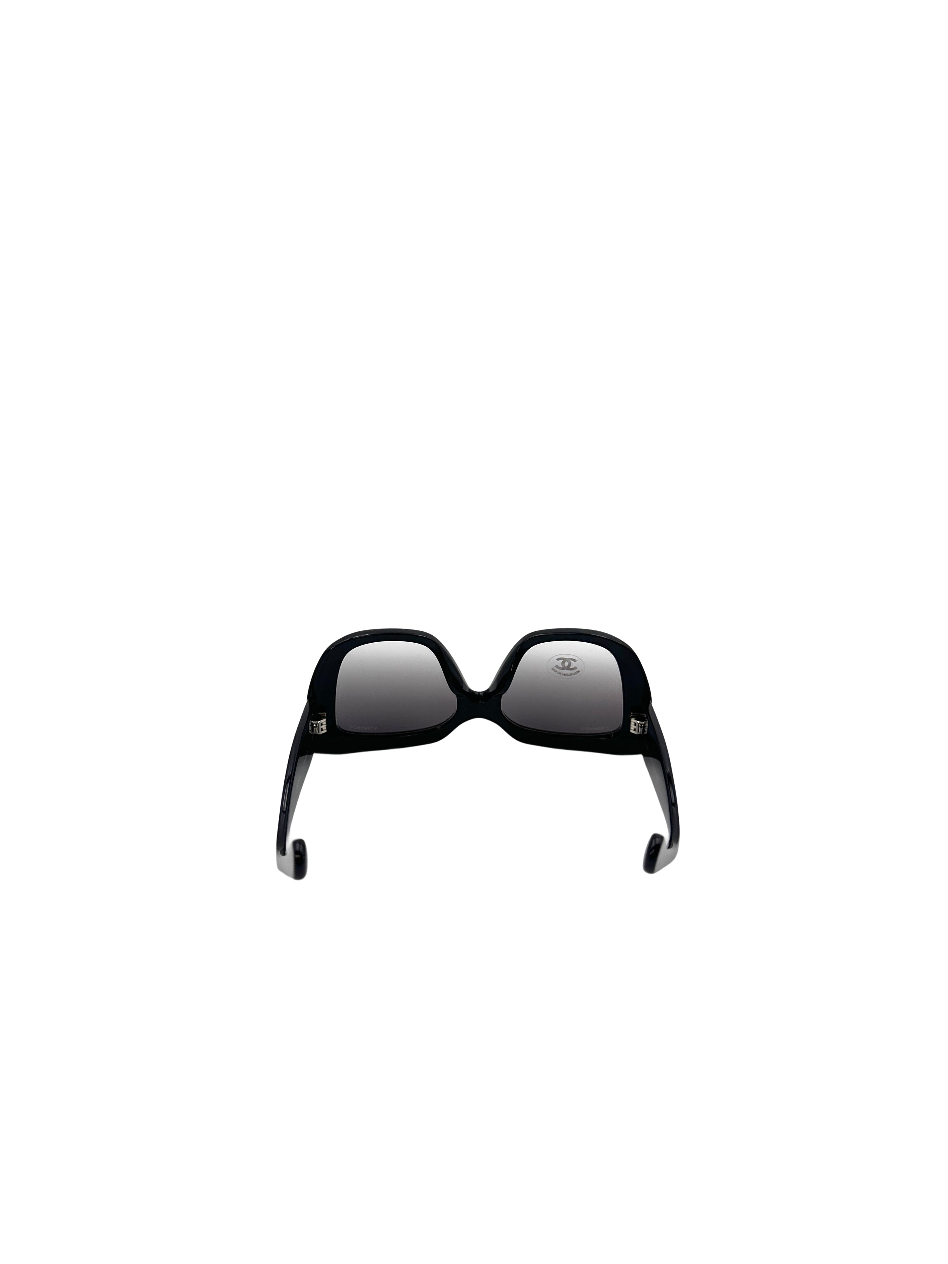 Chanel Black Acetate Butterfly Sunglasses A71767 S1834 CCG05