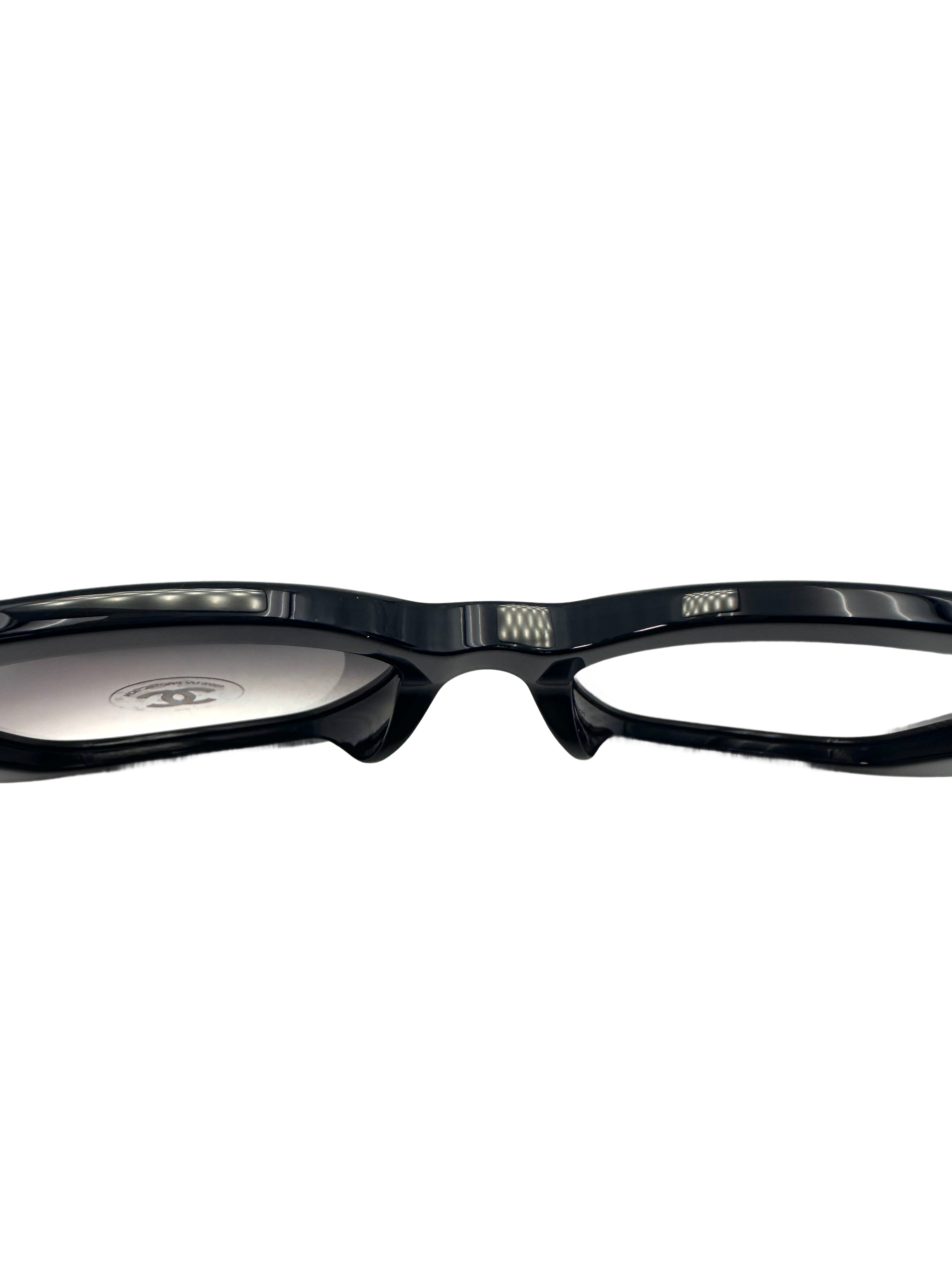 Chanel Black Acetate Butterfly Sunglasses A71767 S1834 CCG05