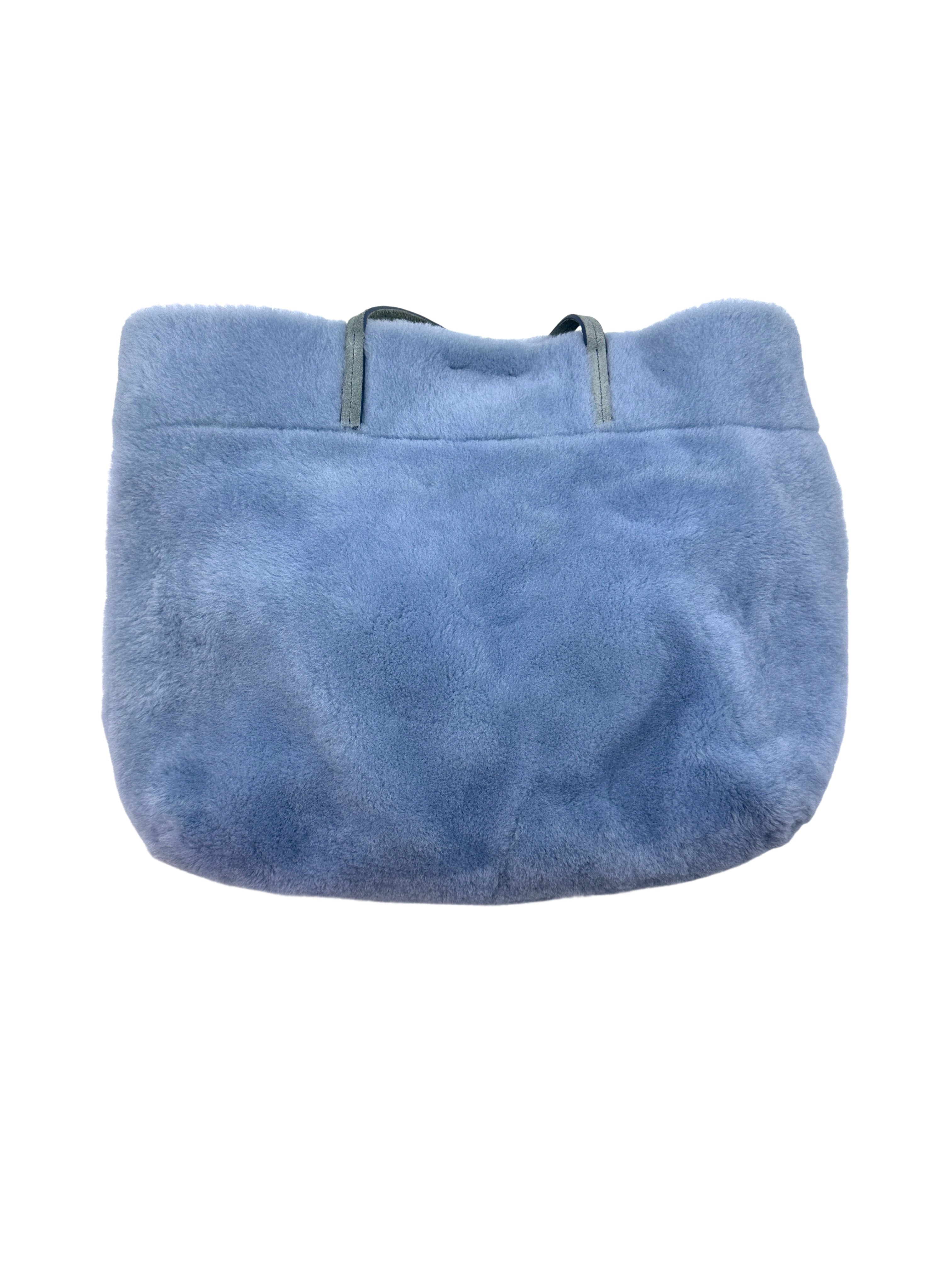 Miu Miu Blue Terrycloth Tote Bag With Logo MM28