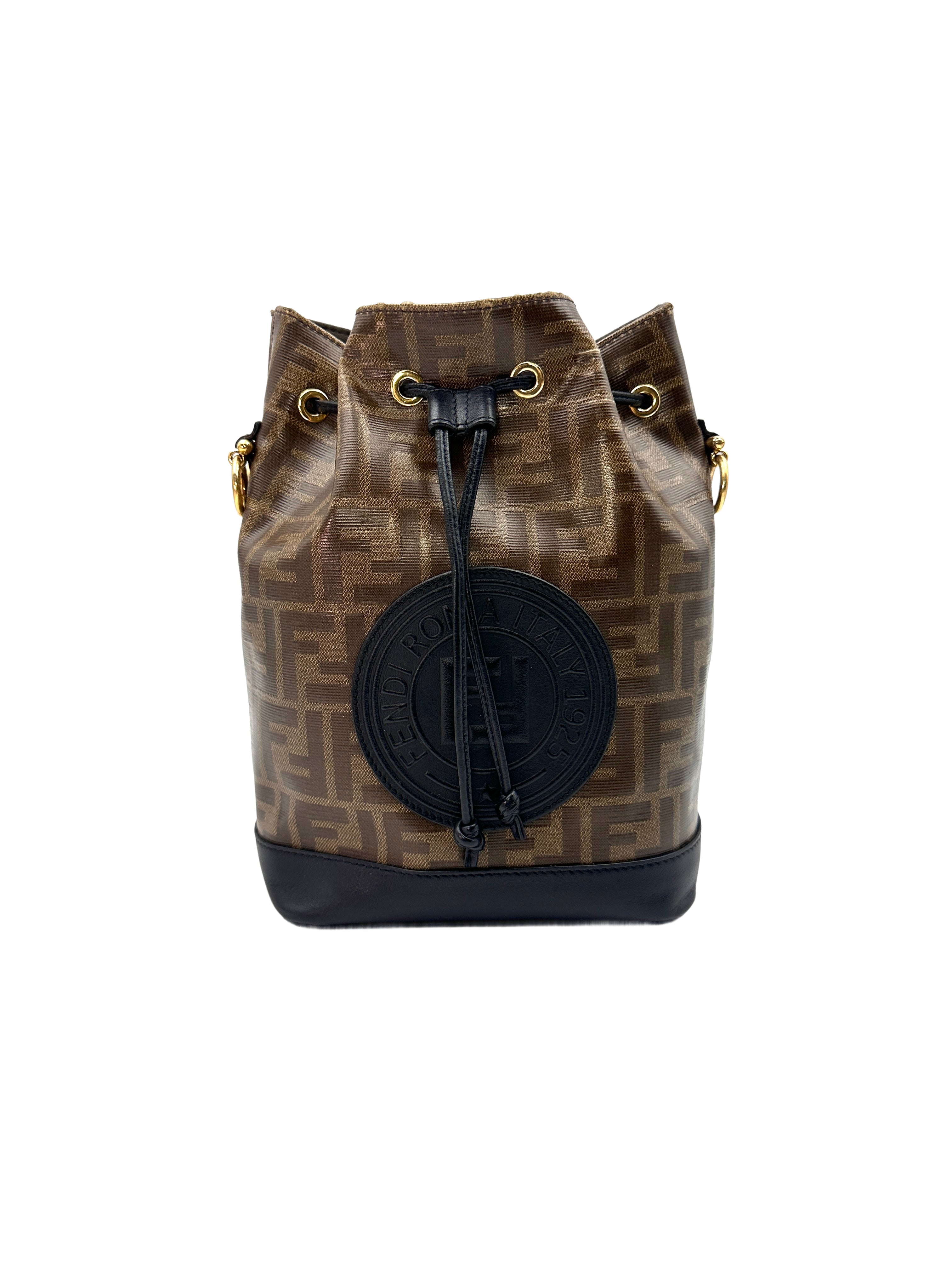 Fendi Mon Tresor FF Logo Bucket Bag FF80-1