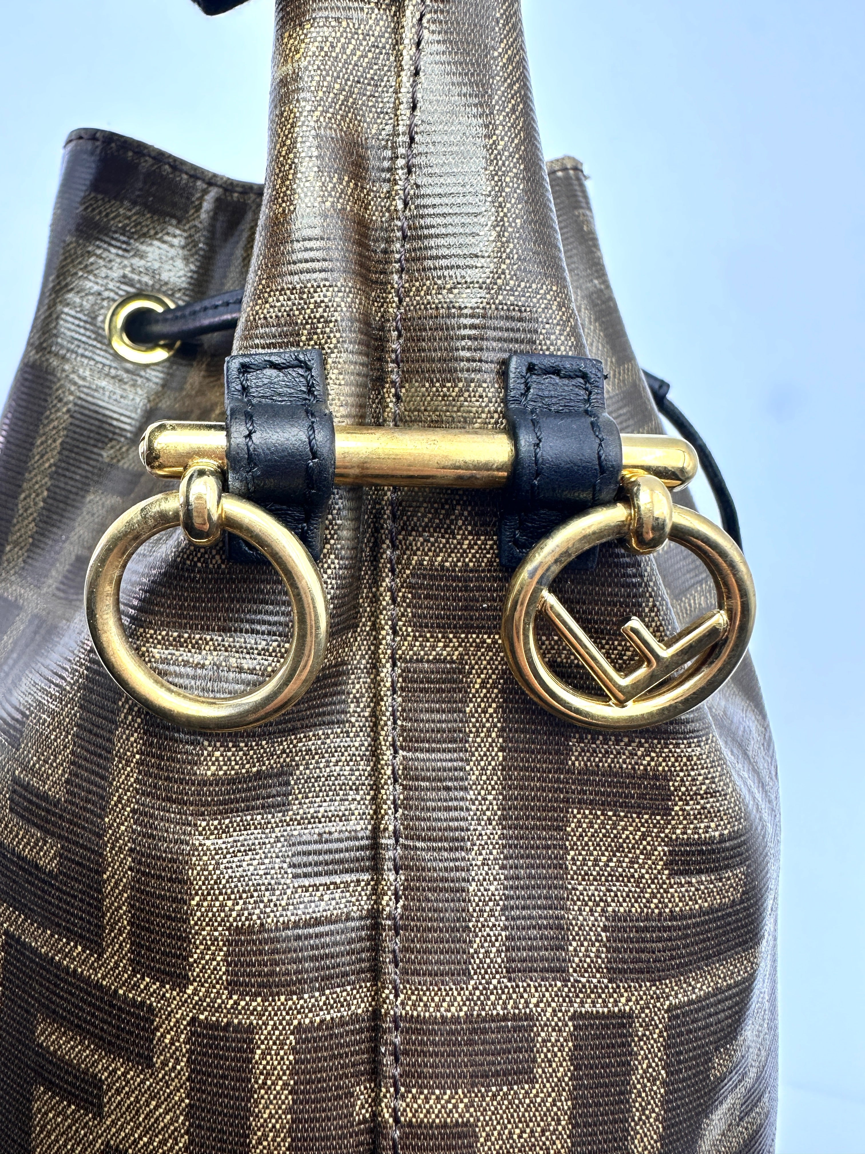 Fendi Mon Tresor FF Logo Bucket Bag FF80-1