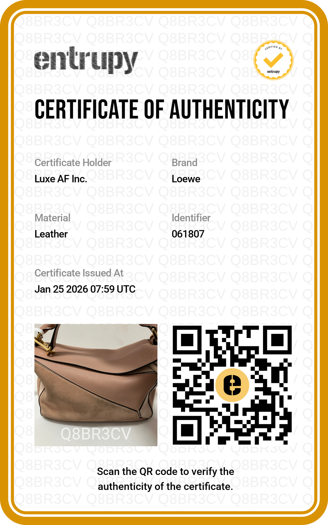 Loewe Puzzle Brown Suede Leather Shoulder Bag LW69