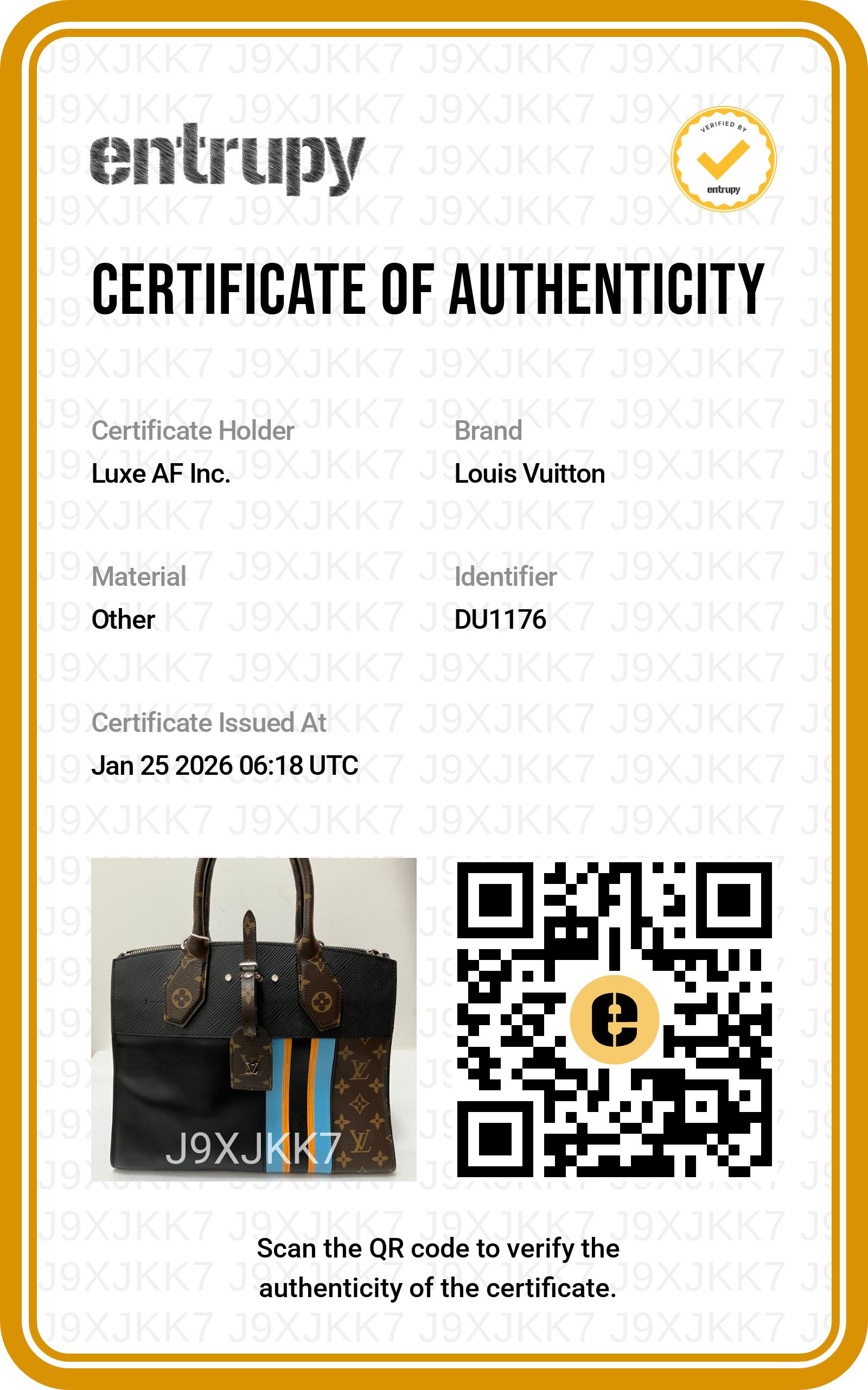 Louis Vuitton City Steamer Damier Ebene Calfskin Handle Bag LV1865