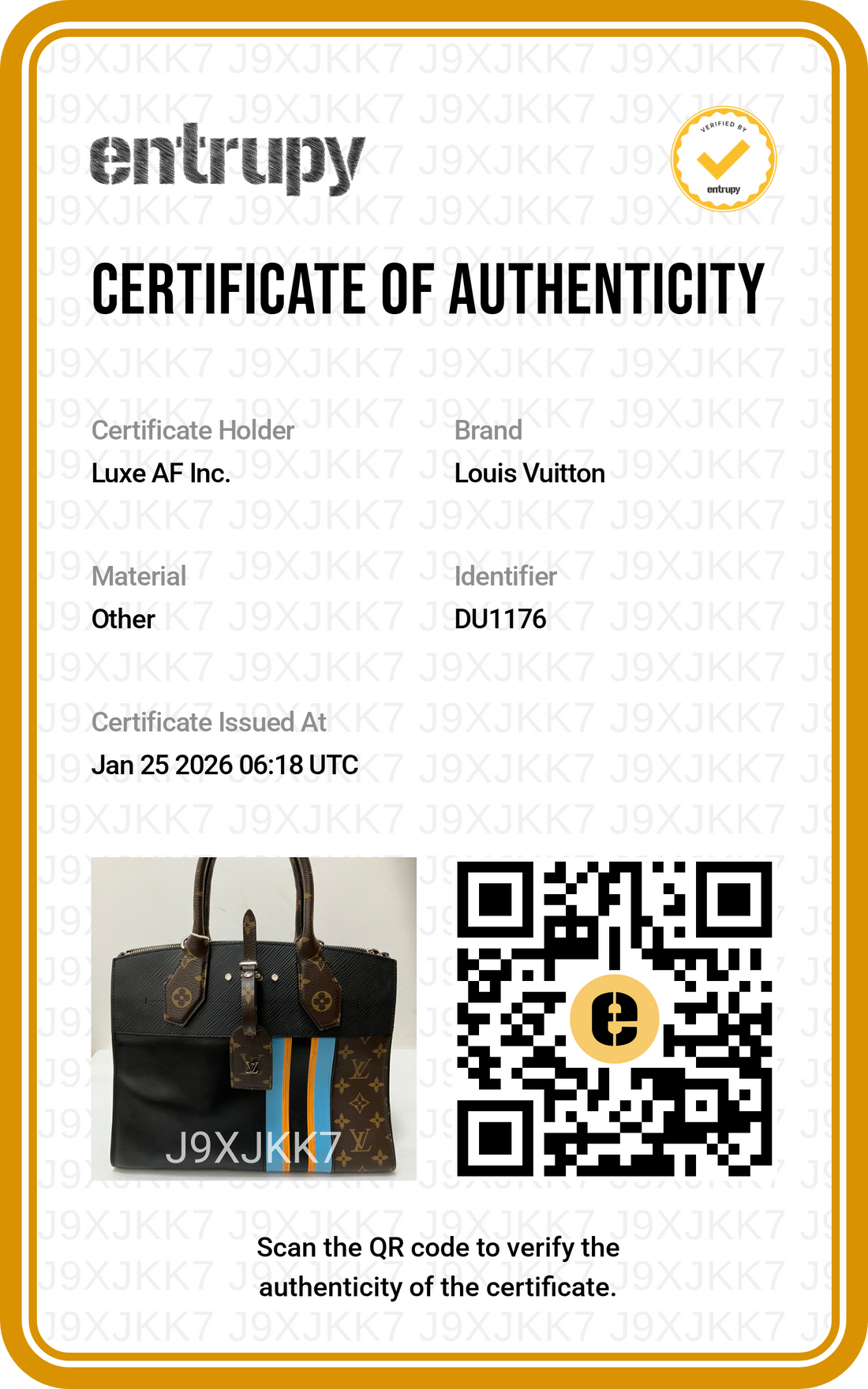 Louis Vuitton City Steamer Damier Ebene Calfskin Handle Bag LV1865