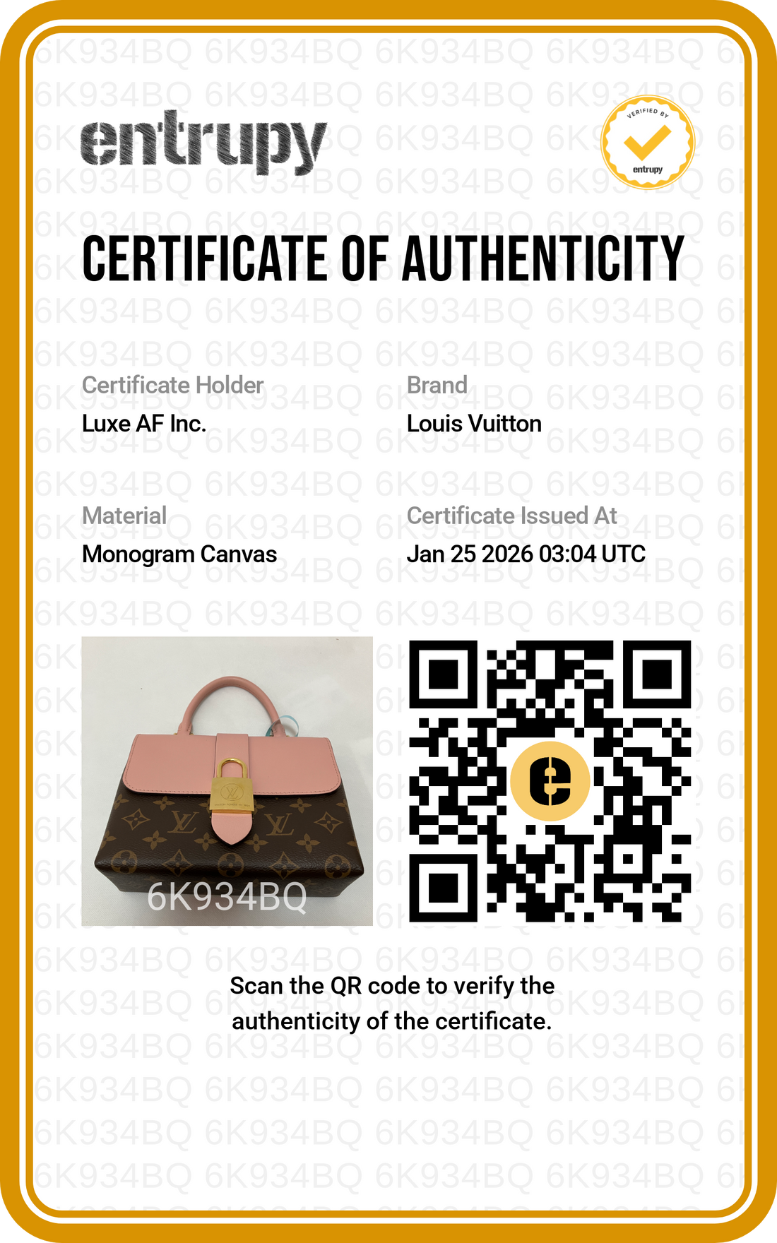 Louis Vuitton Locky BB Pink Monogram Handle Bag With Lock LV1692