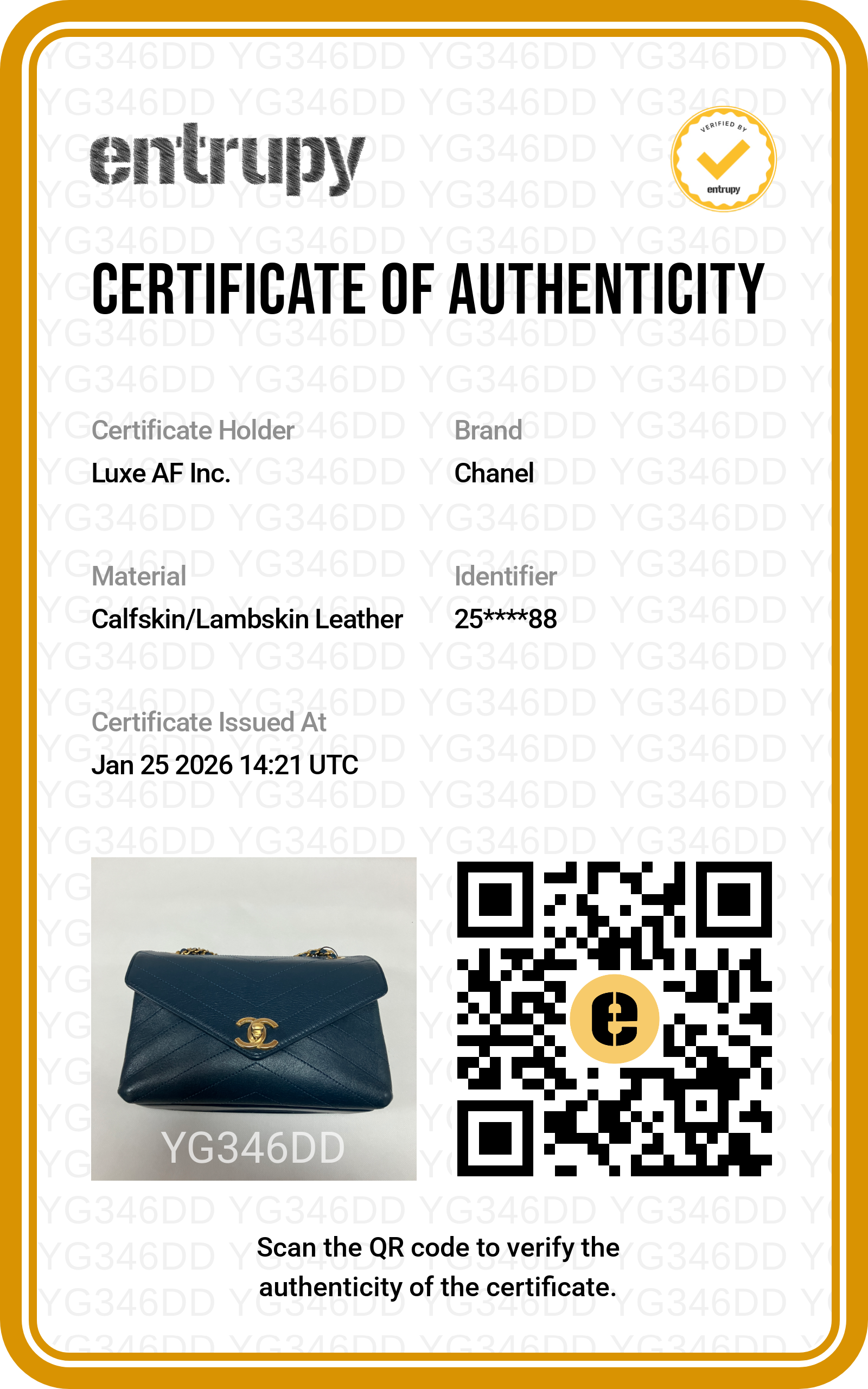 Chanel Navy Blue Classic Chevron Calfskin Leather Flap Crossbody Bag With Gold Hardware(25***88) CC1199