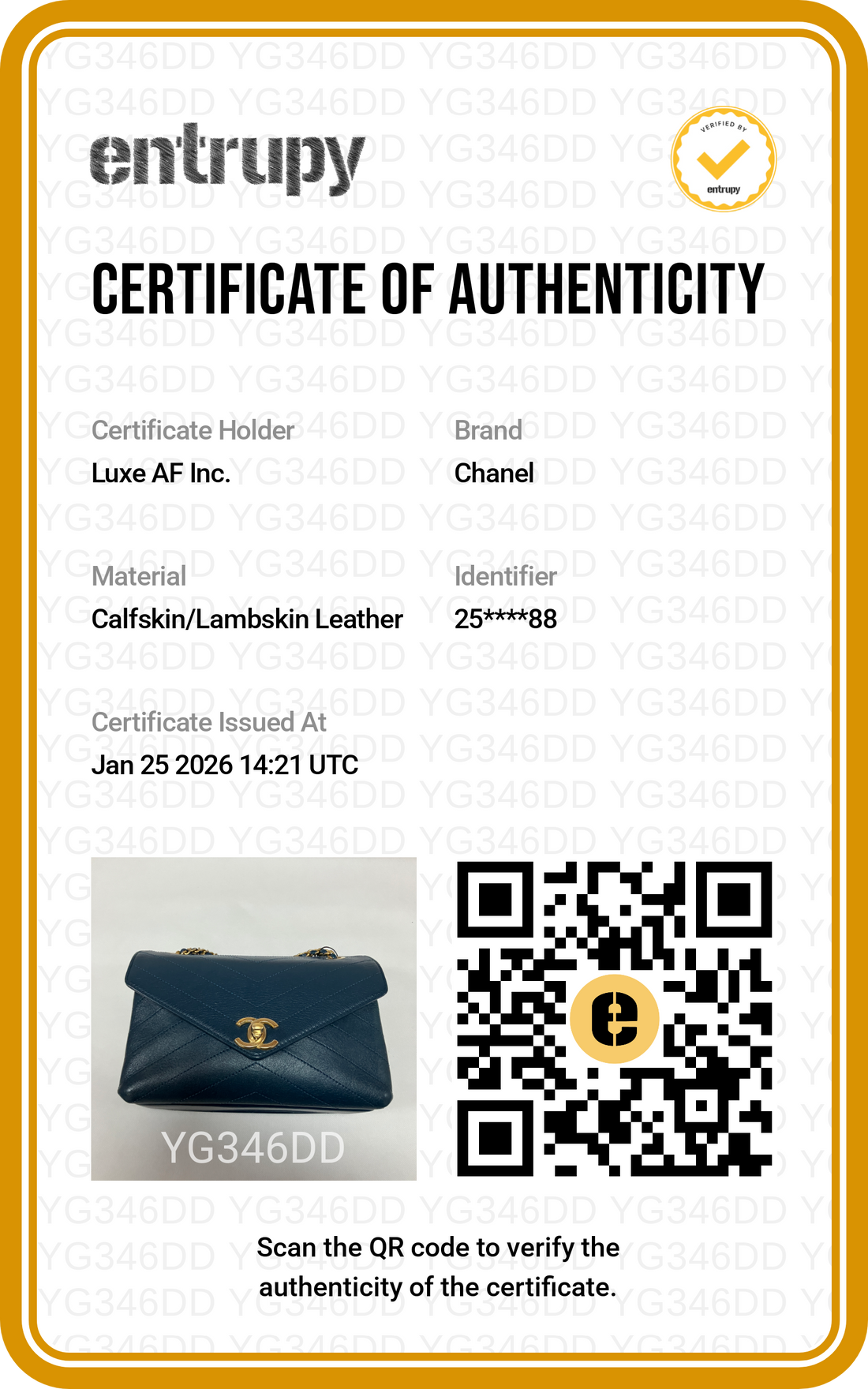 Chanel Navy Blue Classic Chevron Calfskin Leather Flap Crossbody Bag With Gold Hardware(25***88) CC1199