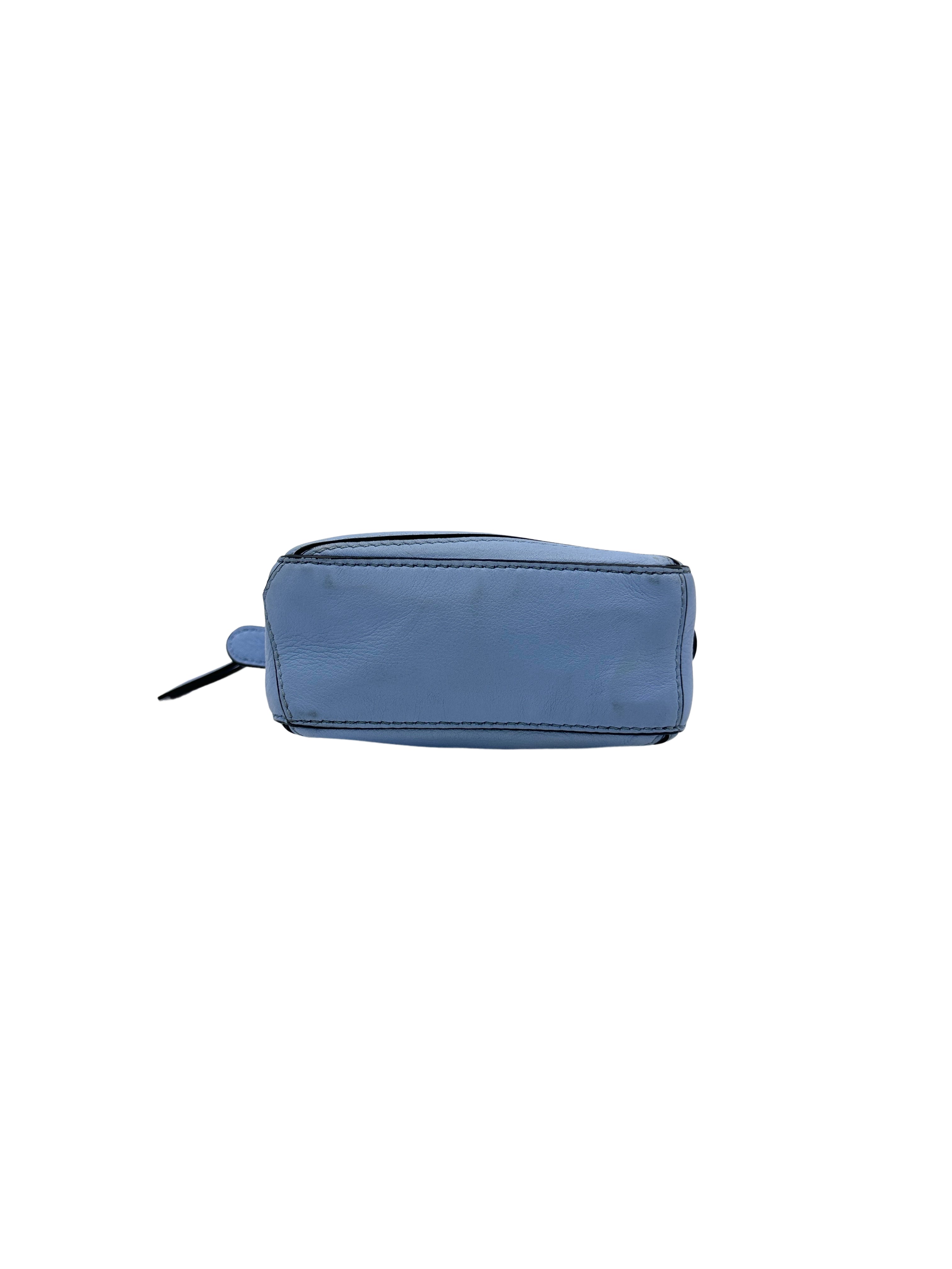 Loewe Blue Puzzle Mini Leather Bag LW66