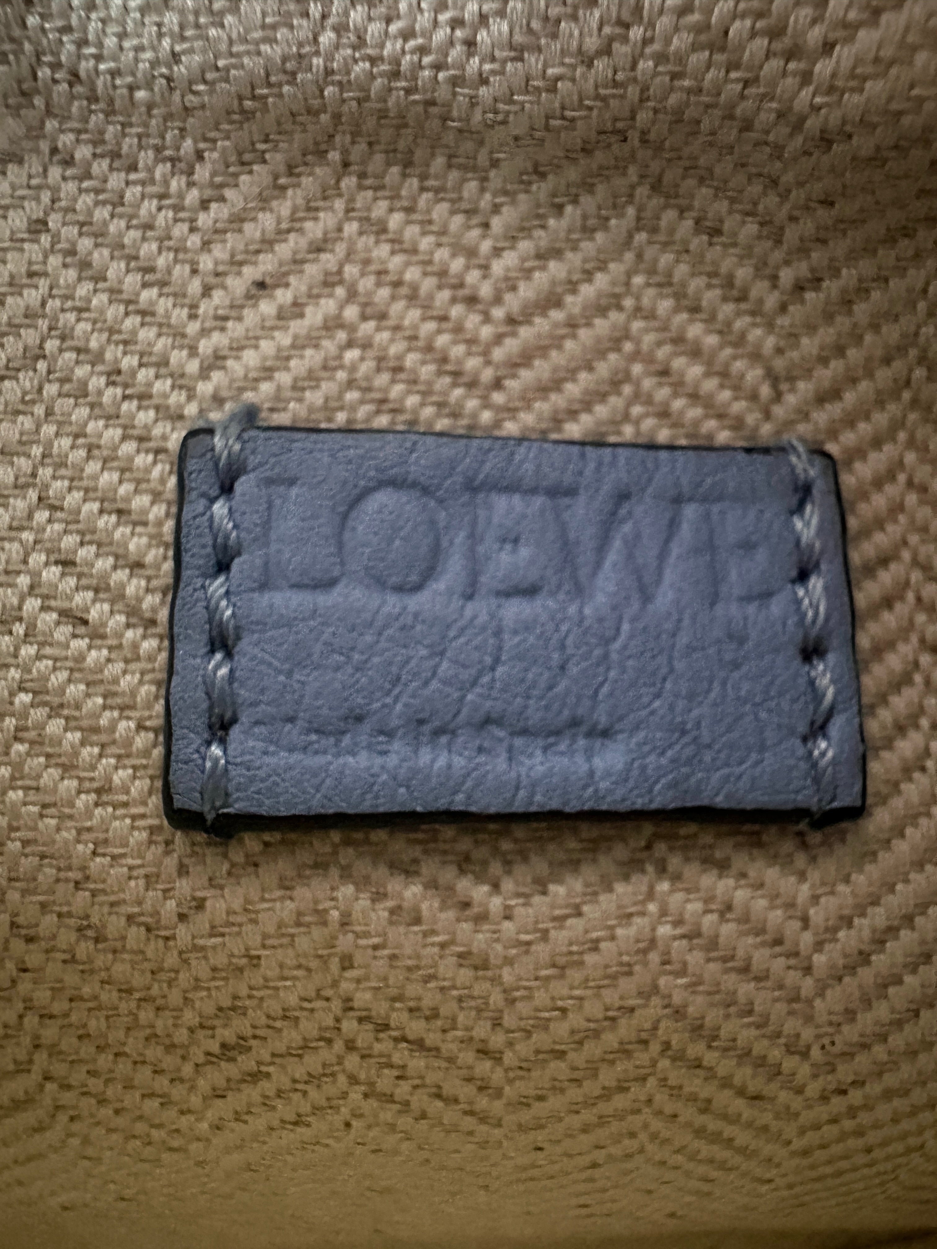 Loewe Blue Puzzle Mini Leather Bag LW66