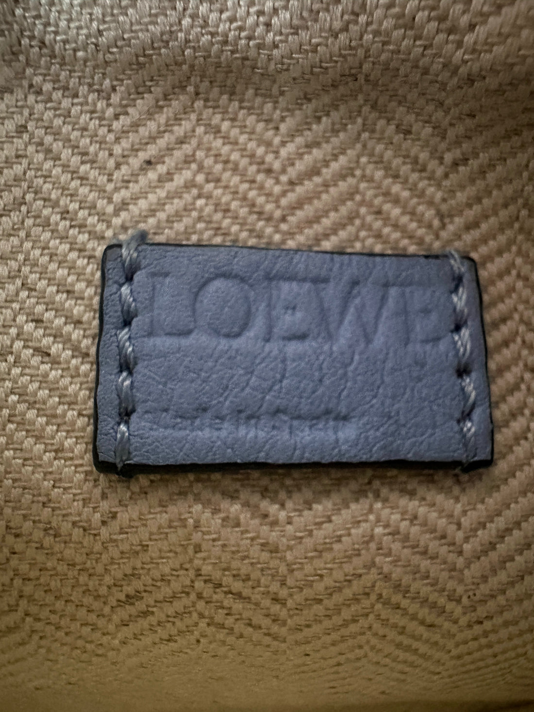 Loewe Blue Puzzle Mini Leather Bag LW66