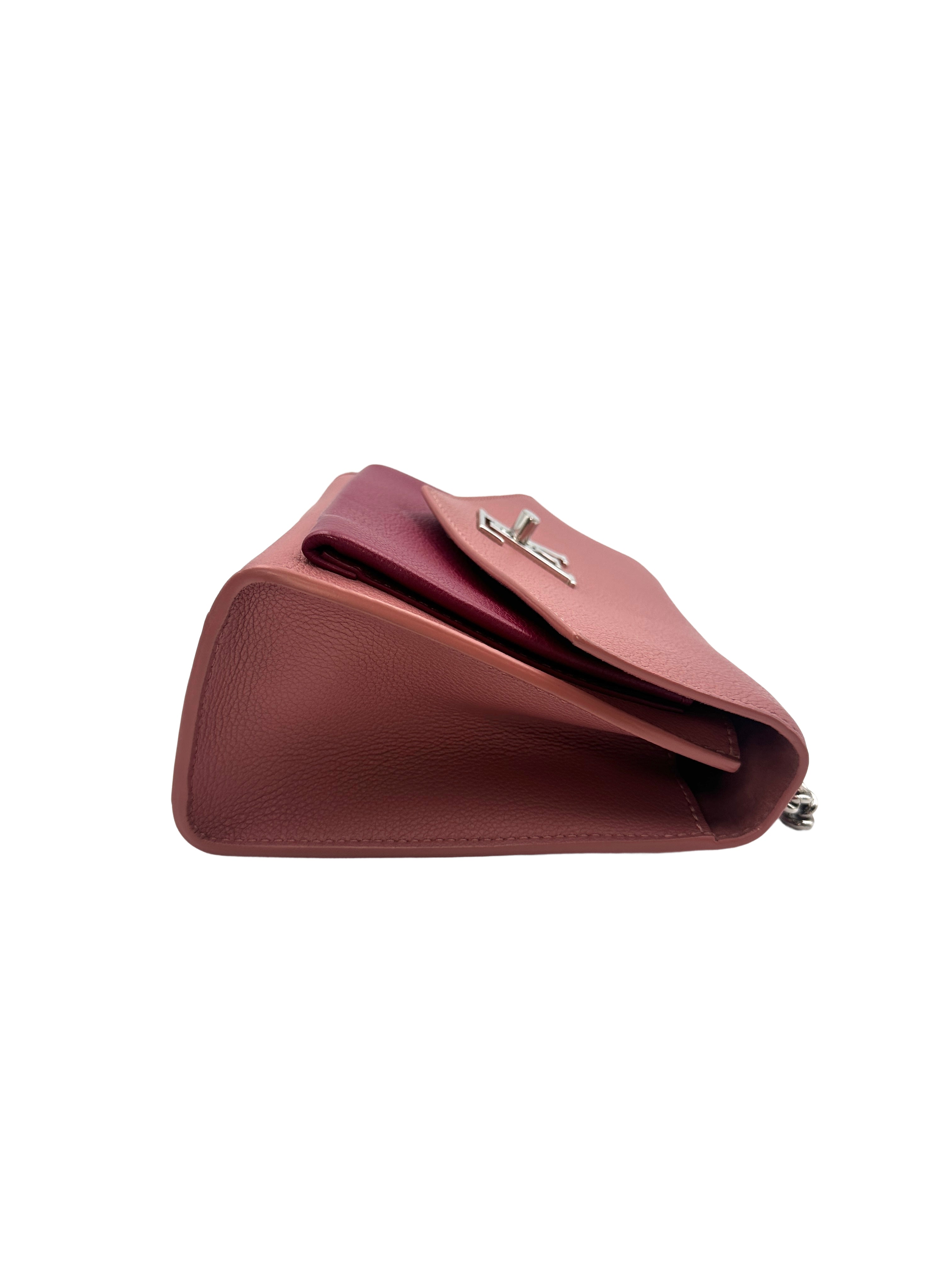 Louis Vuitton Pink Mylockme BB Leather Shoulder Crossbody Bag LV1723